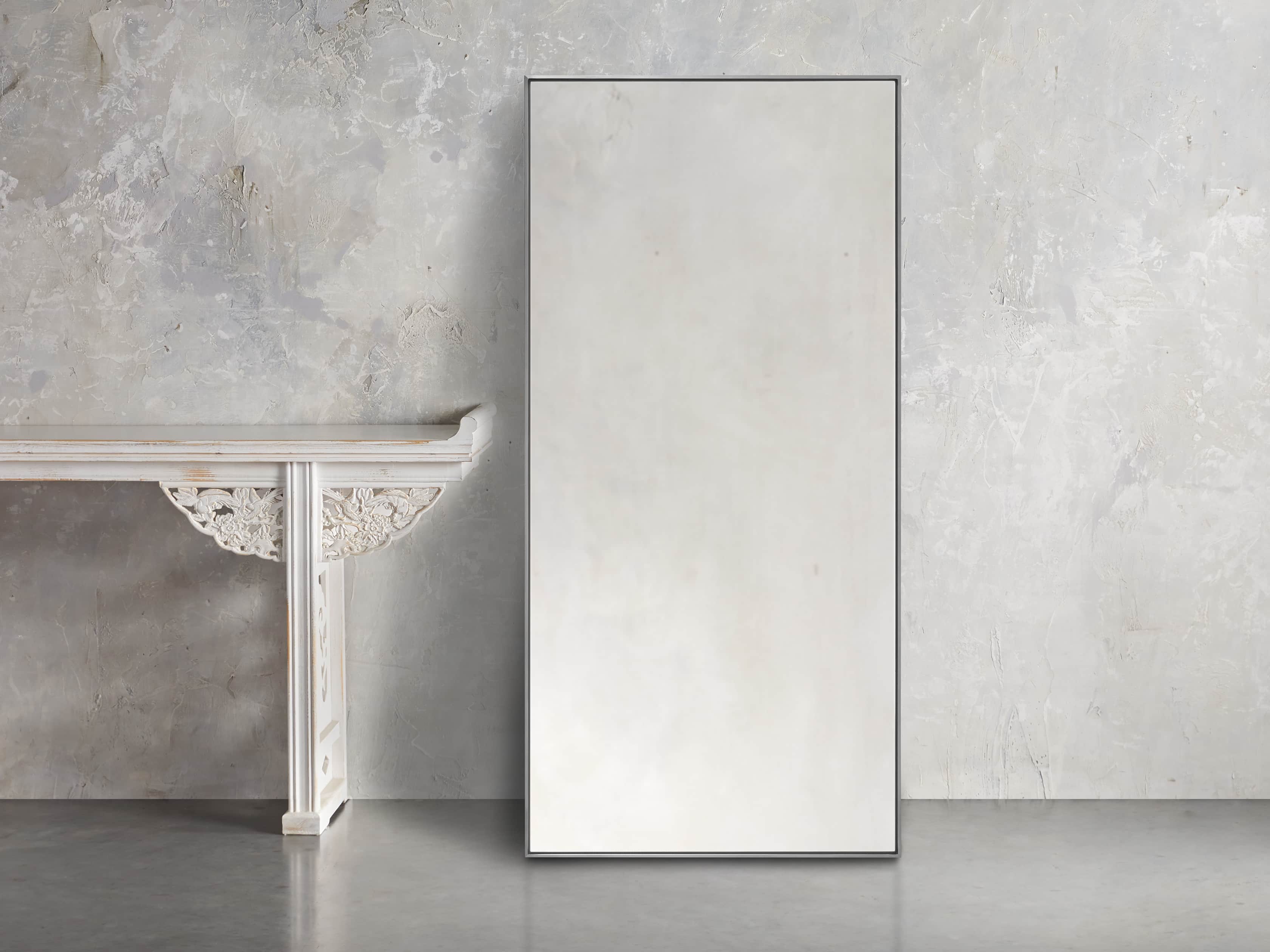 Linnea Mirror in Pewter 35.5x75.25, slide 1 of 4