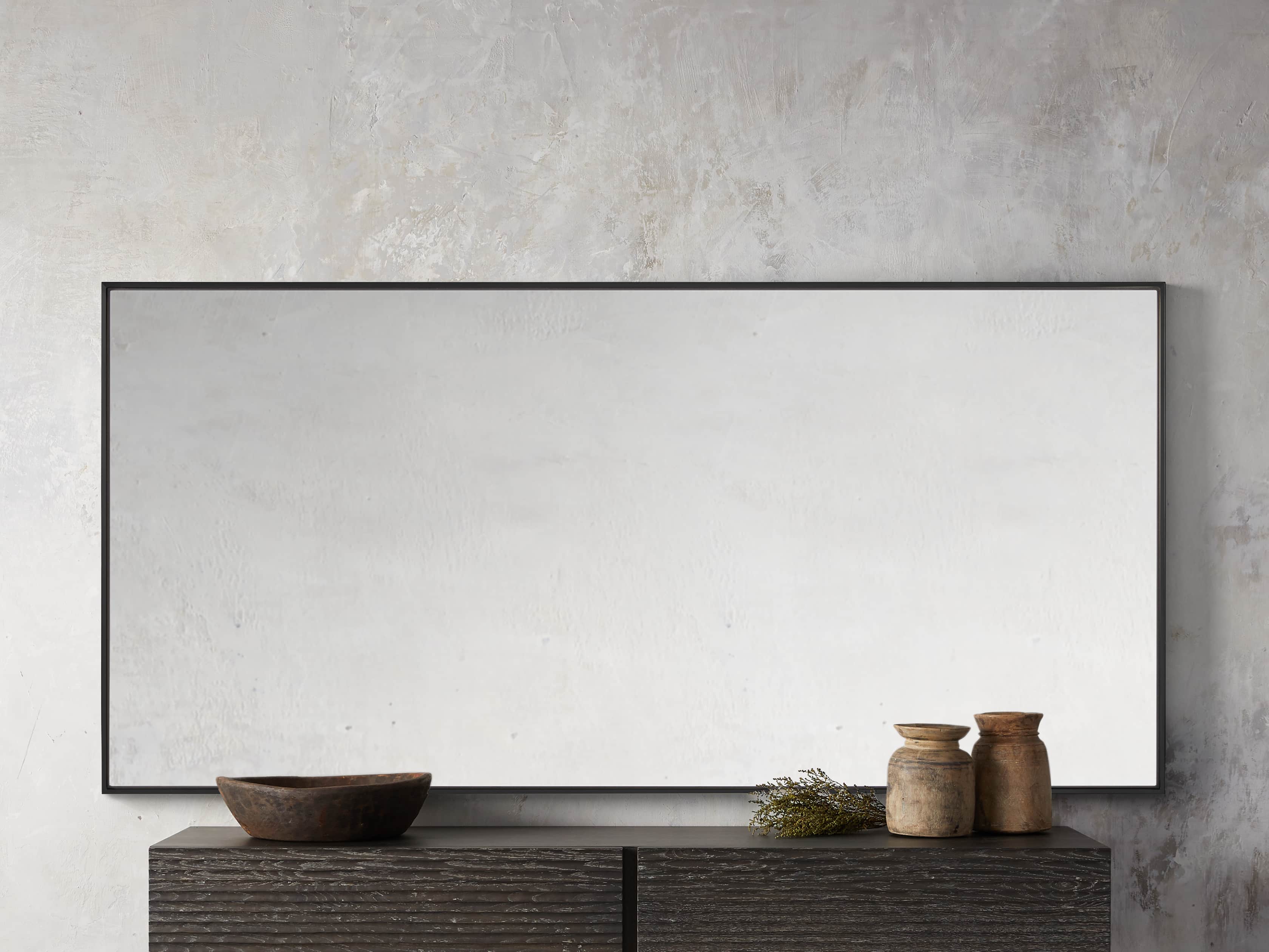36" x 74" Linnea Wall Mirror in Black, slide 2 of 4