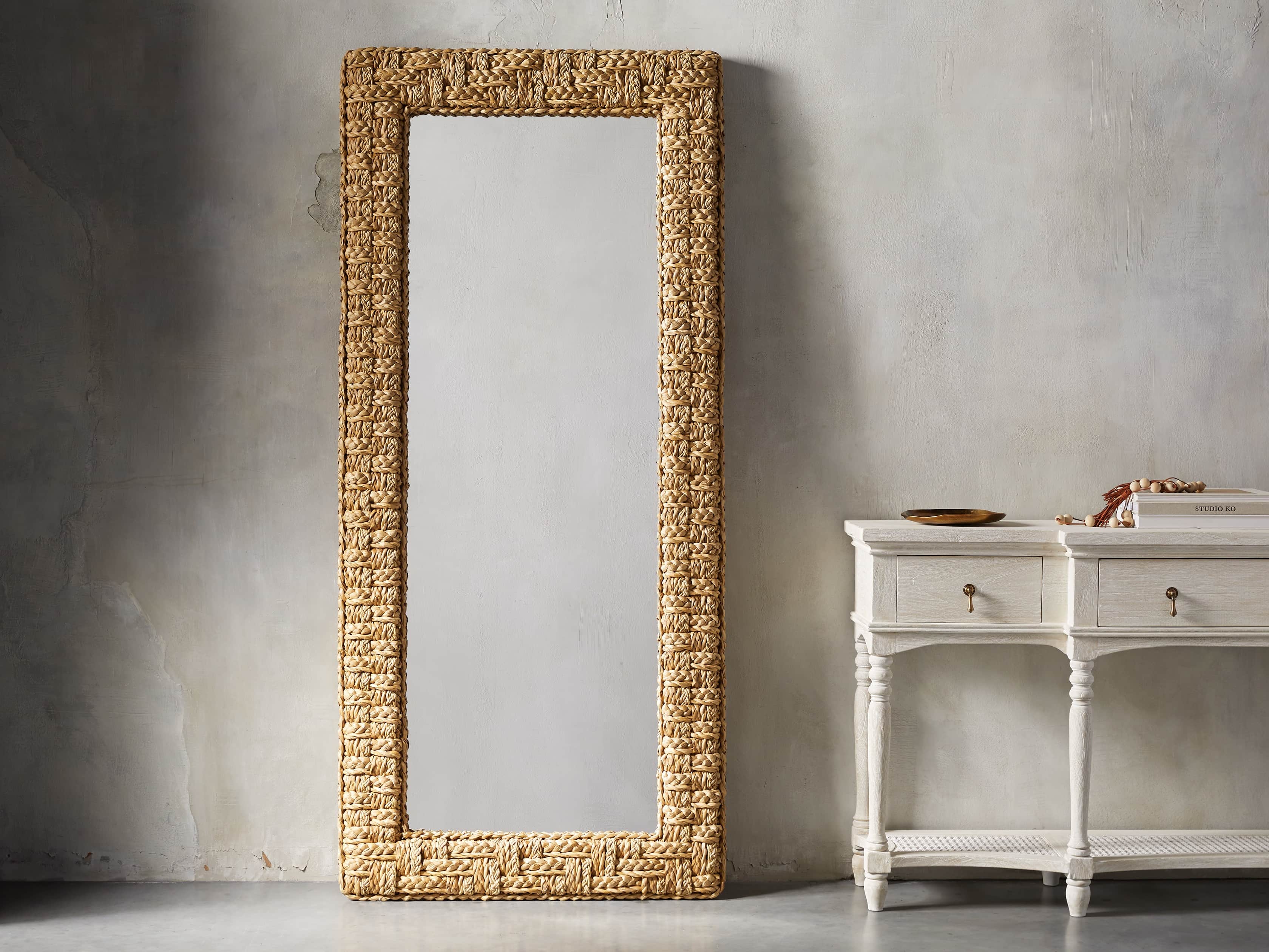 Seagrass Floor Mirror Arhaus