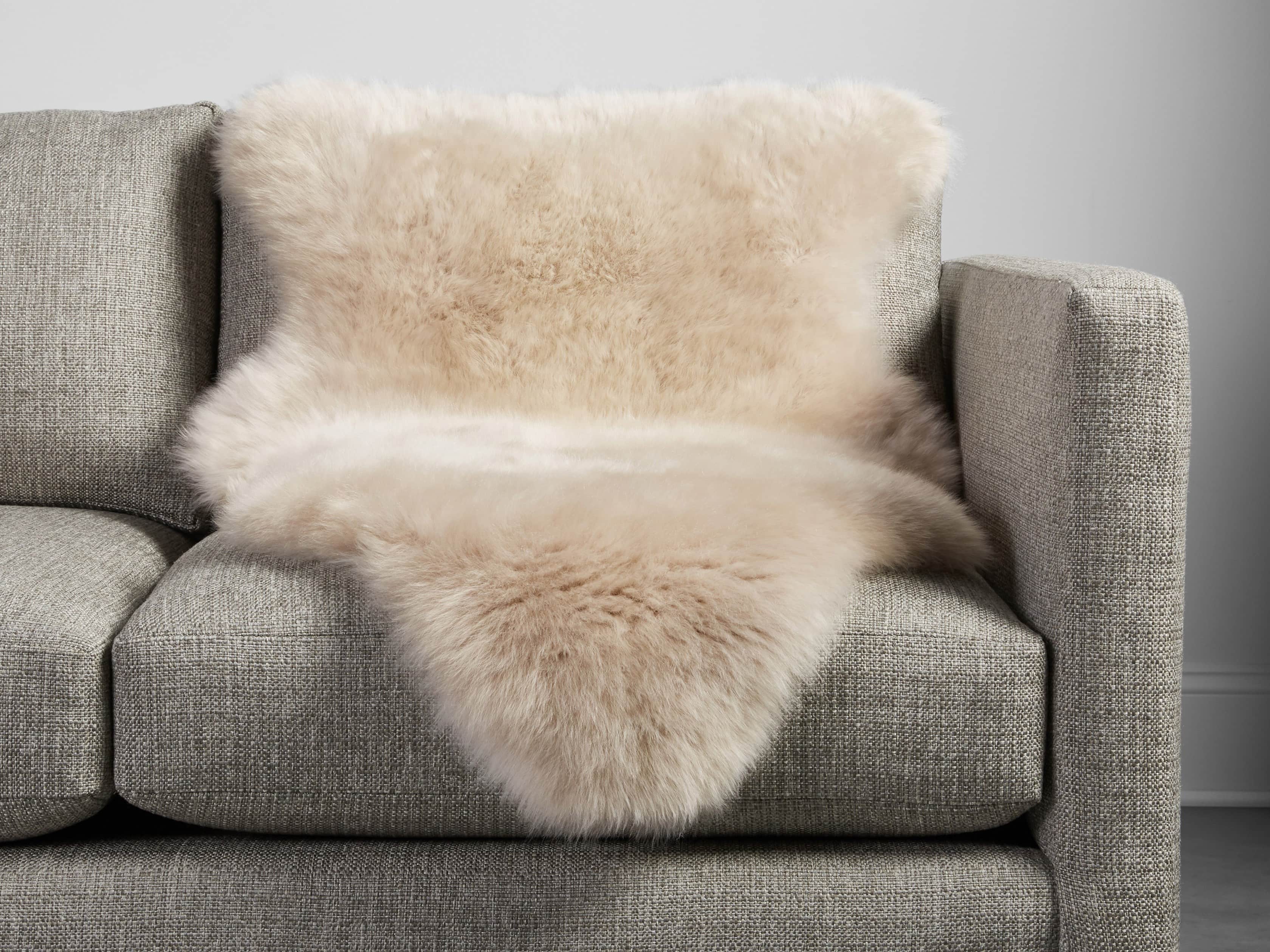 Sheepskin Wool Throw Arhaus
