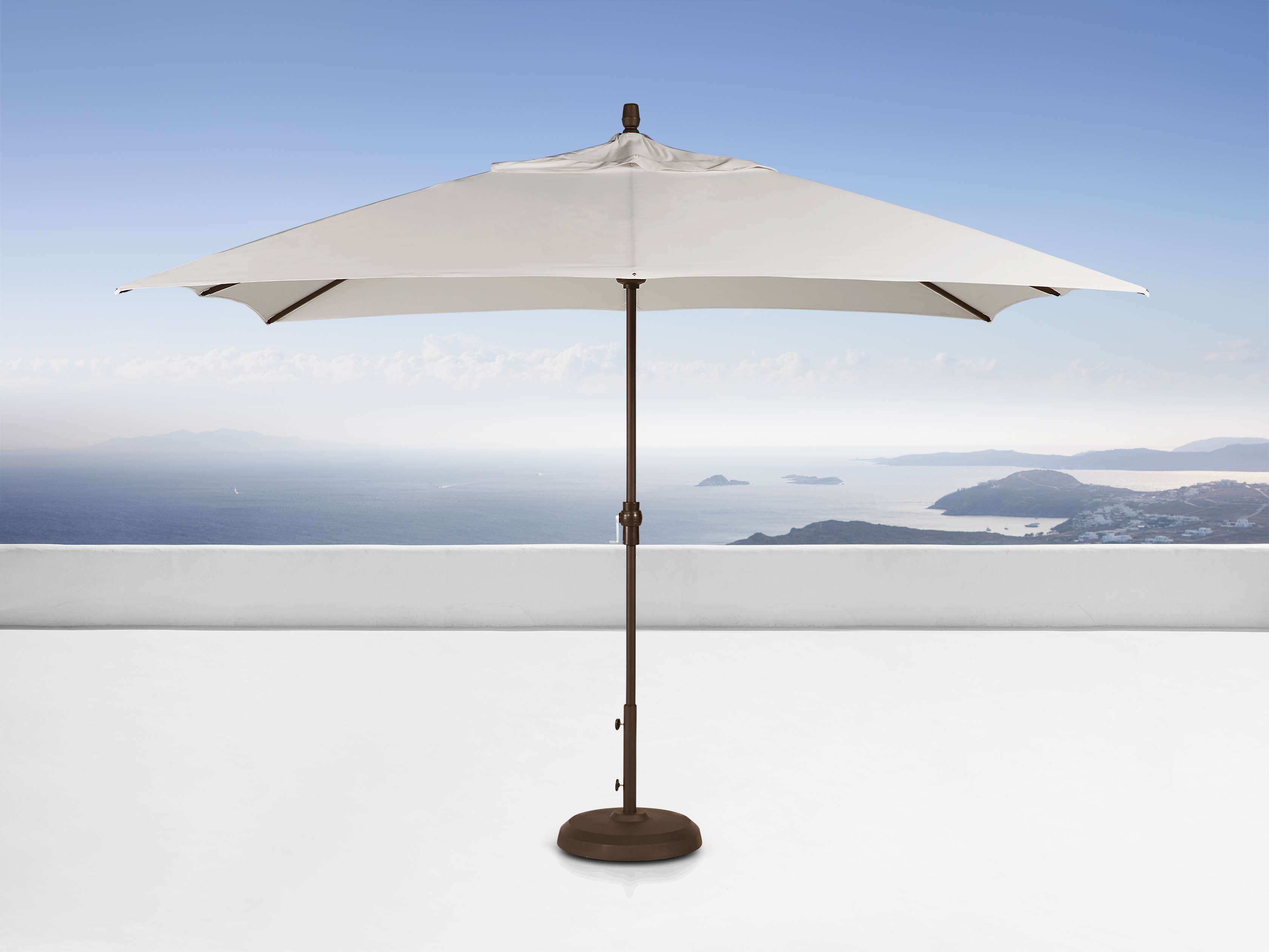 8' x 11' Rectangle Umbrella in Champagne, slide 1 of 1