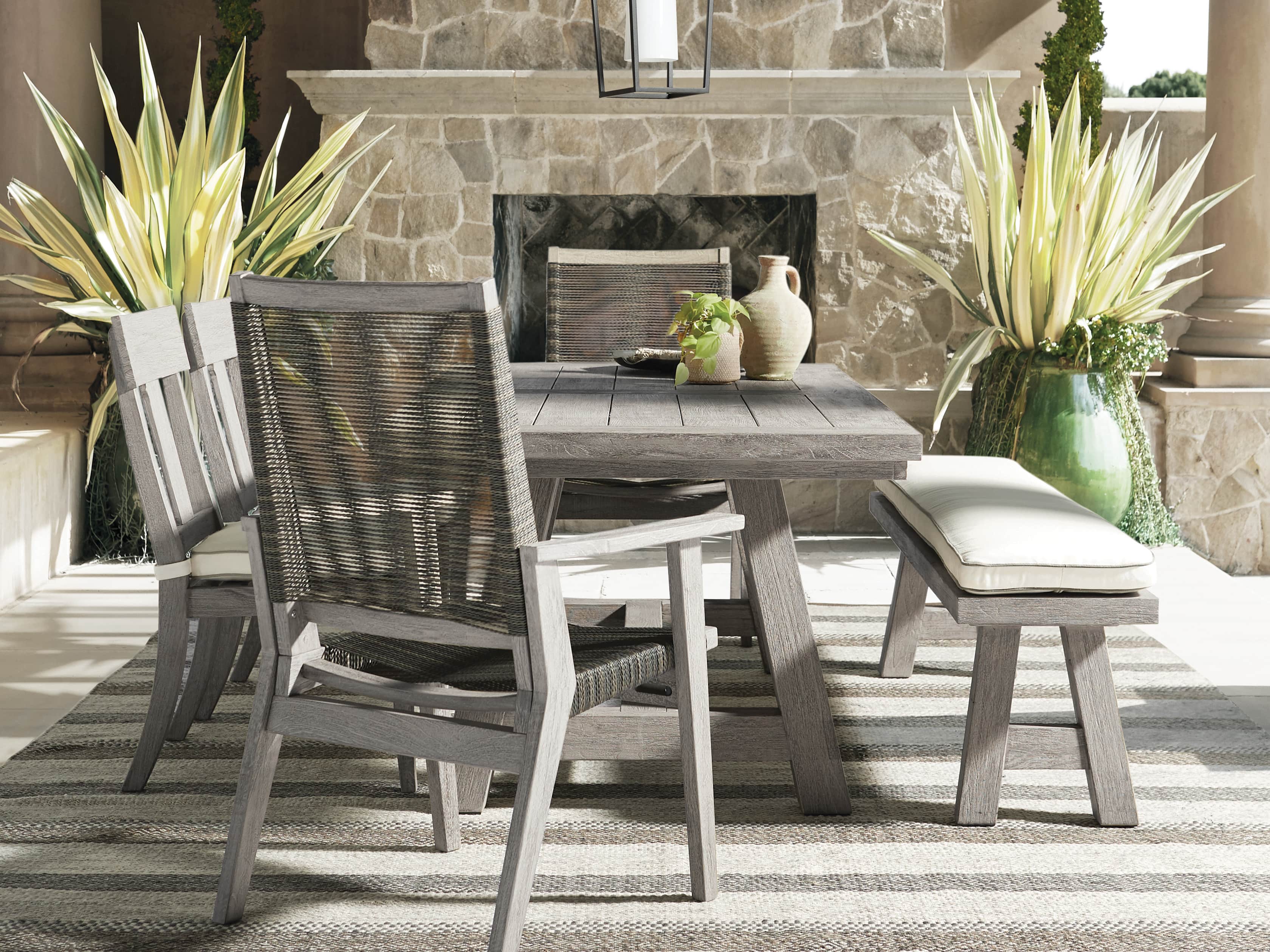 Adones Outdoor 70" Dining Bench, slide 2 of 2