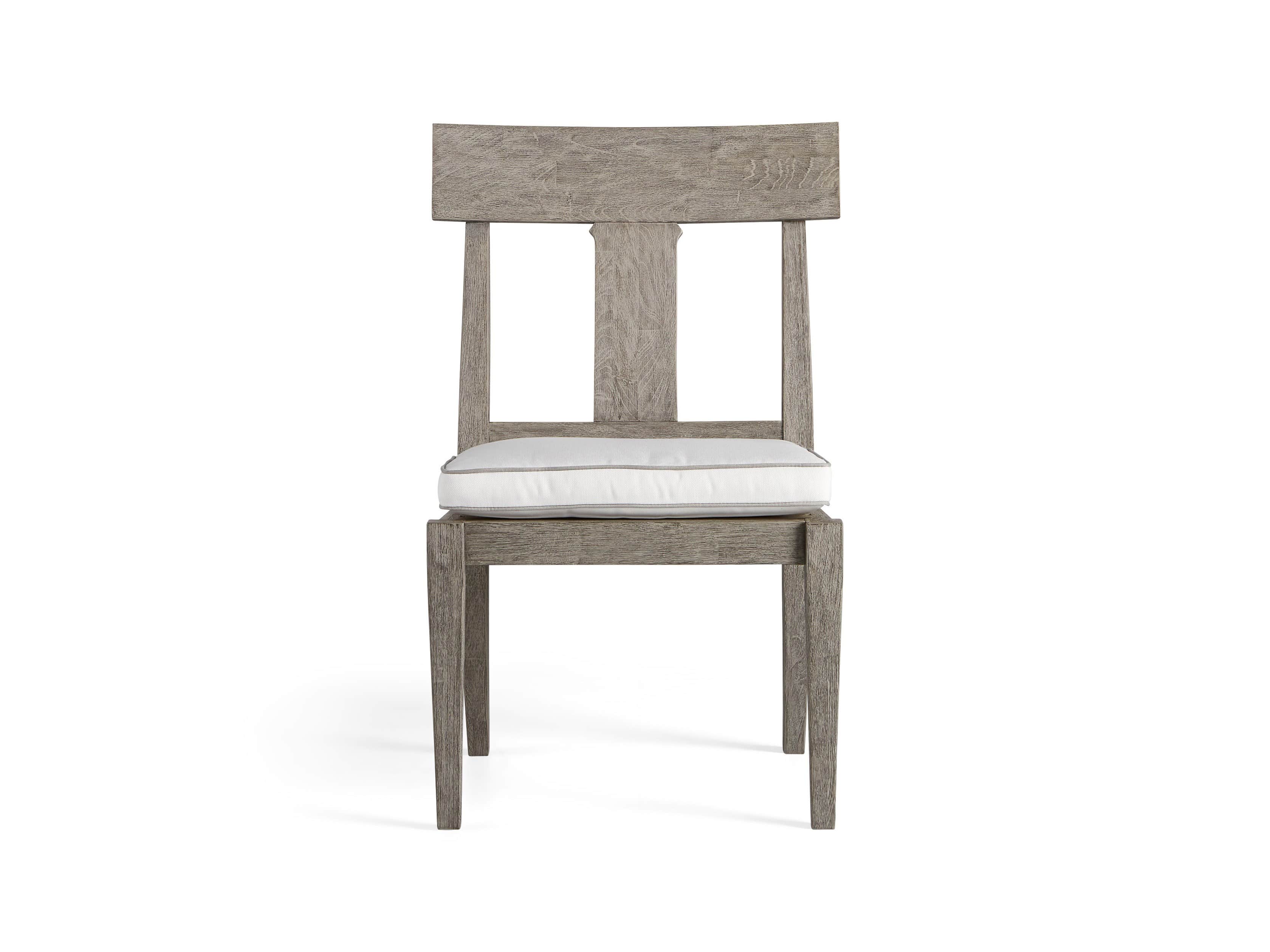 Adones Outdoor Dining Side Chair contrast welt