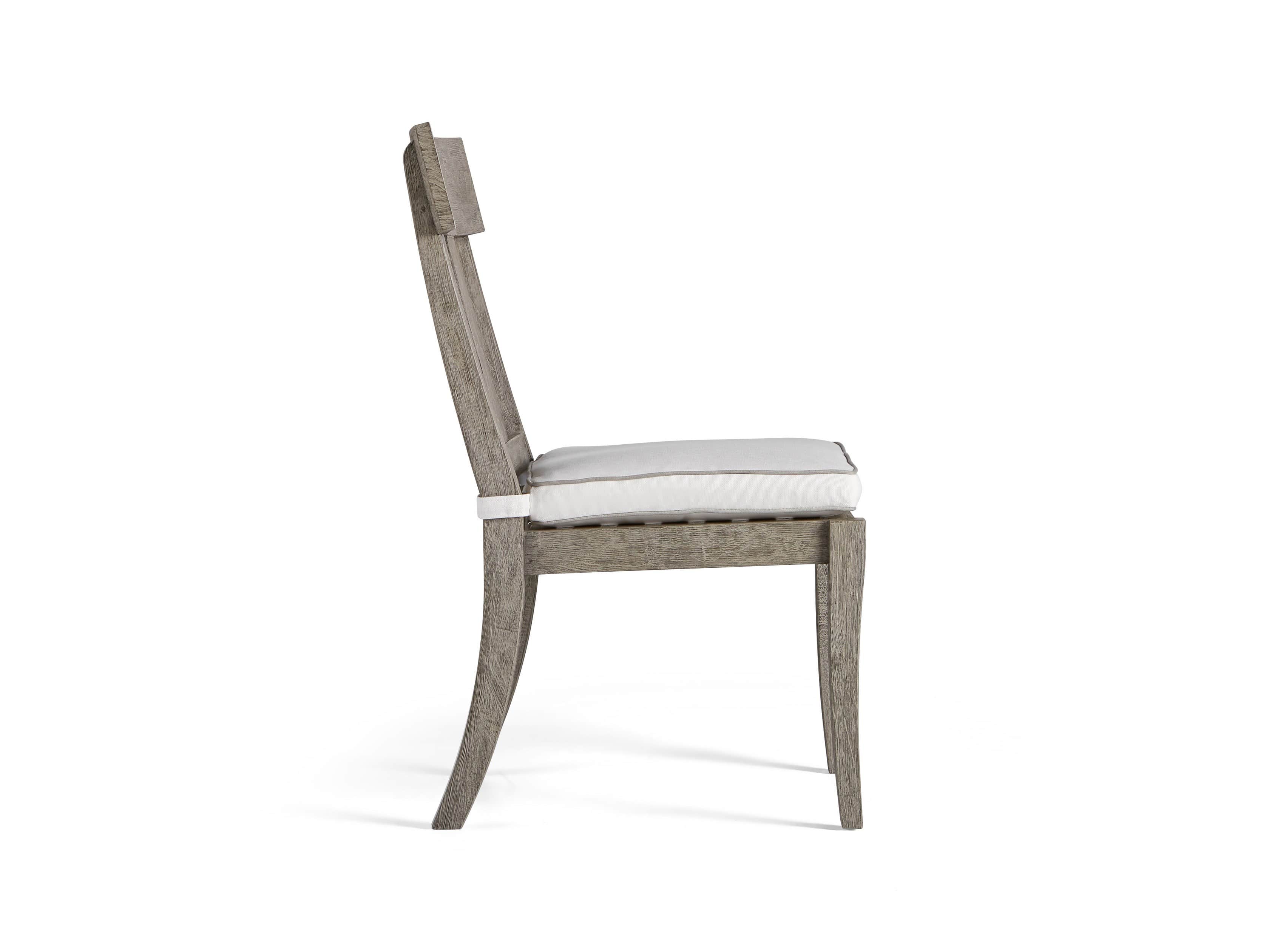 Adones Outdoor Dining Side Chair contrast welt