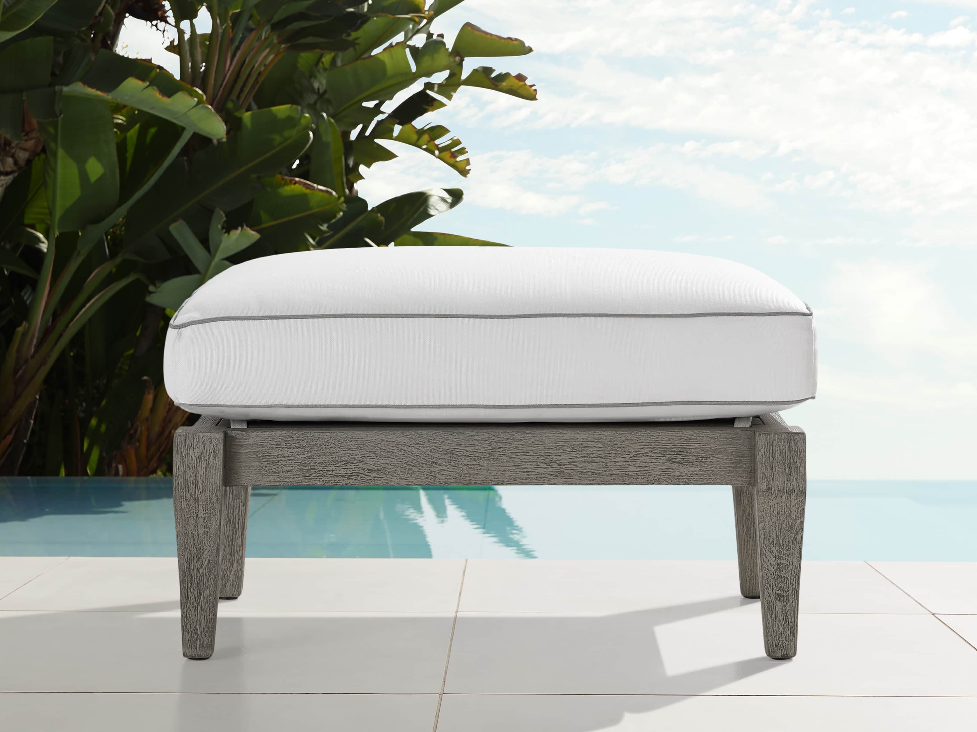 Outdoor Ottomans | Outdoor Benches | Outdoor Dining Bench | Arhaus