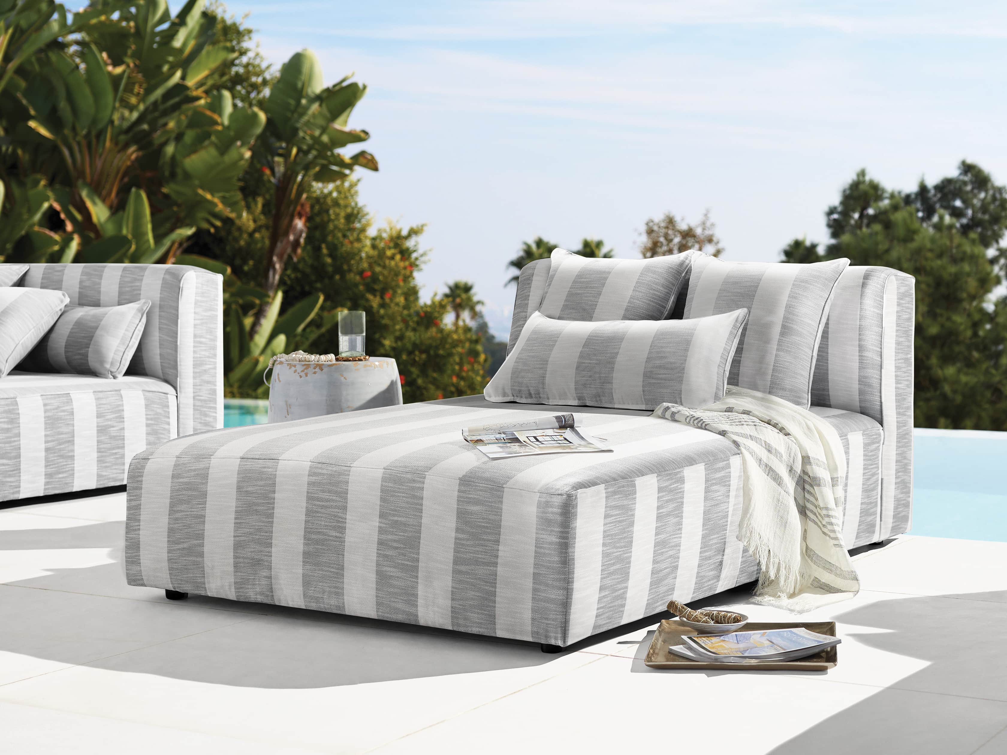 arhaus andaz outdoor chaise