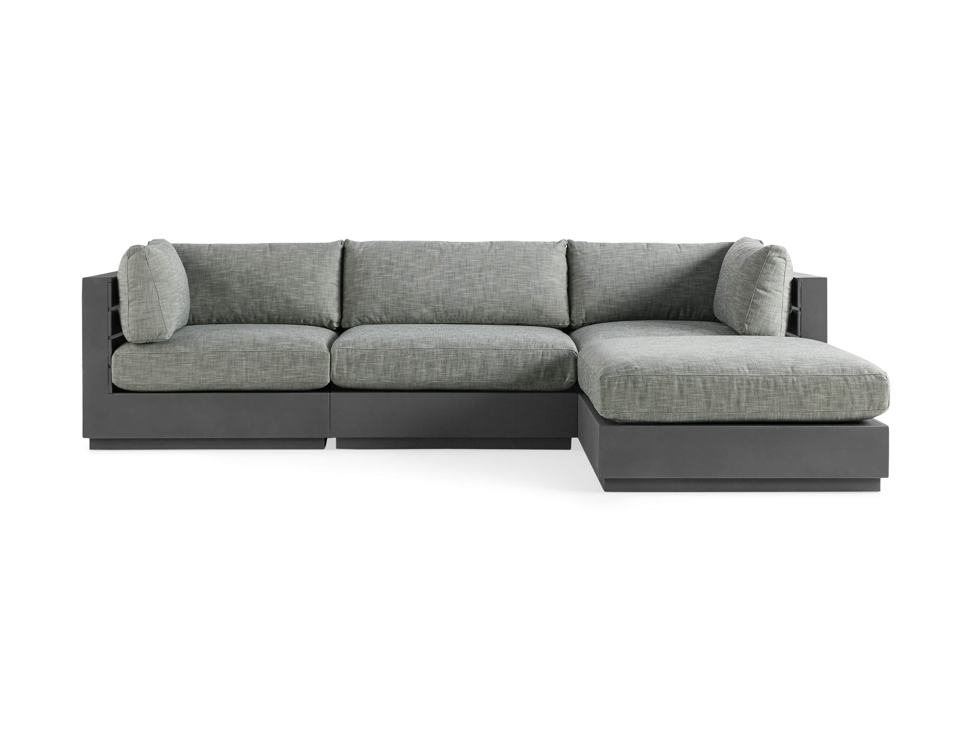 Bal Harbour Outdoor Aluminum Four Piece Sectional, slide 2 of 6