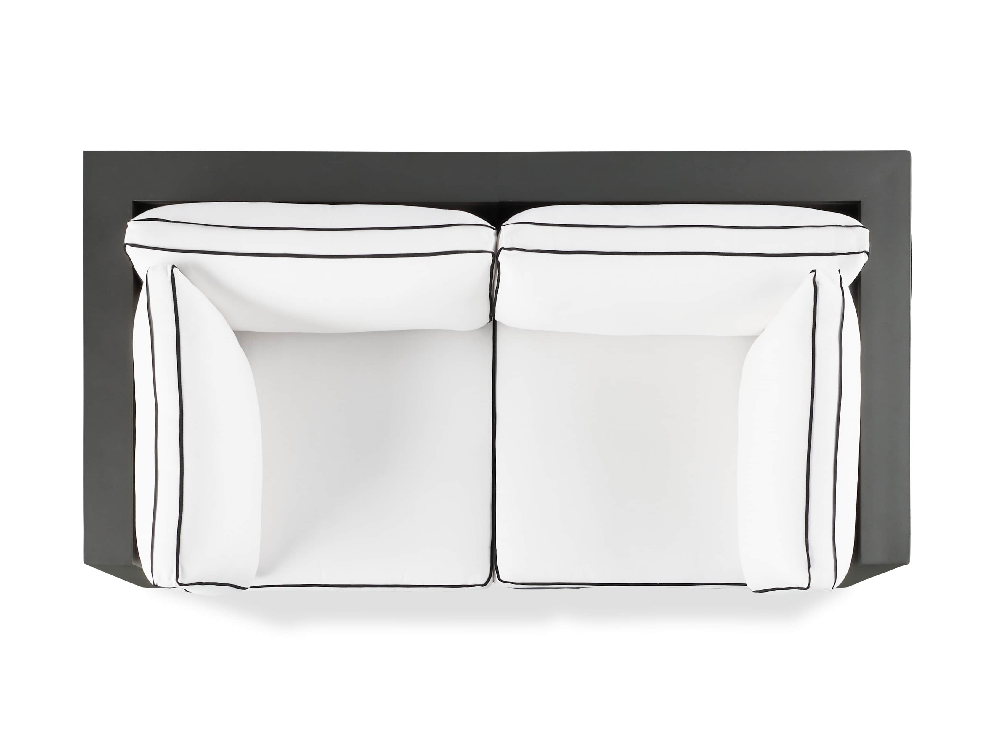 Bal Harbour Outdoor Aluminum 78" Modular Sofa with Flange, slide 5 of 6