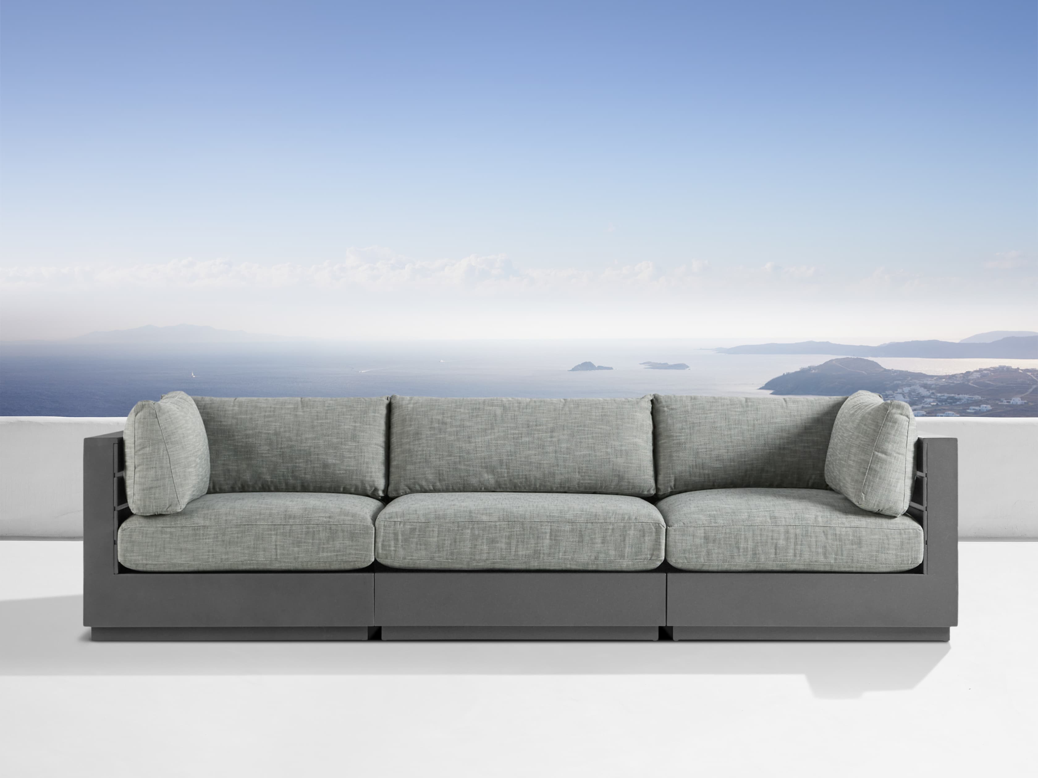 Bal Harbour Outdoor Aluminum Modular Sofa Arhaus Bal Harbour Outdoor Aluminum Modular, Harbour Outdoor Furniture