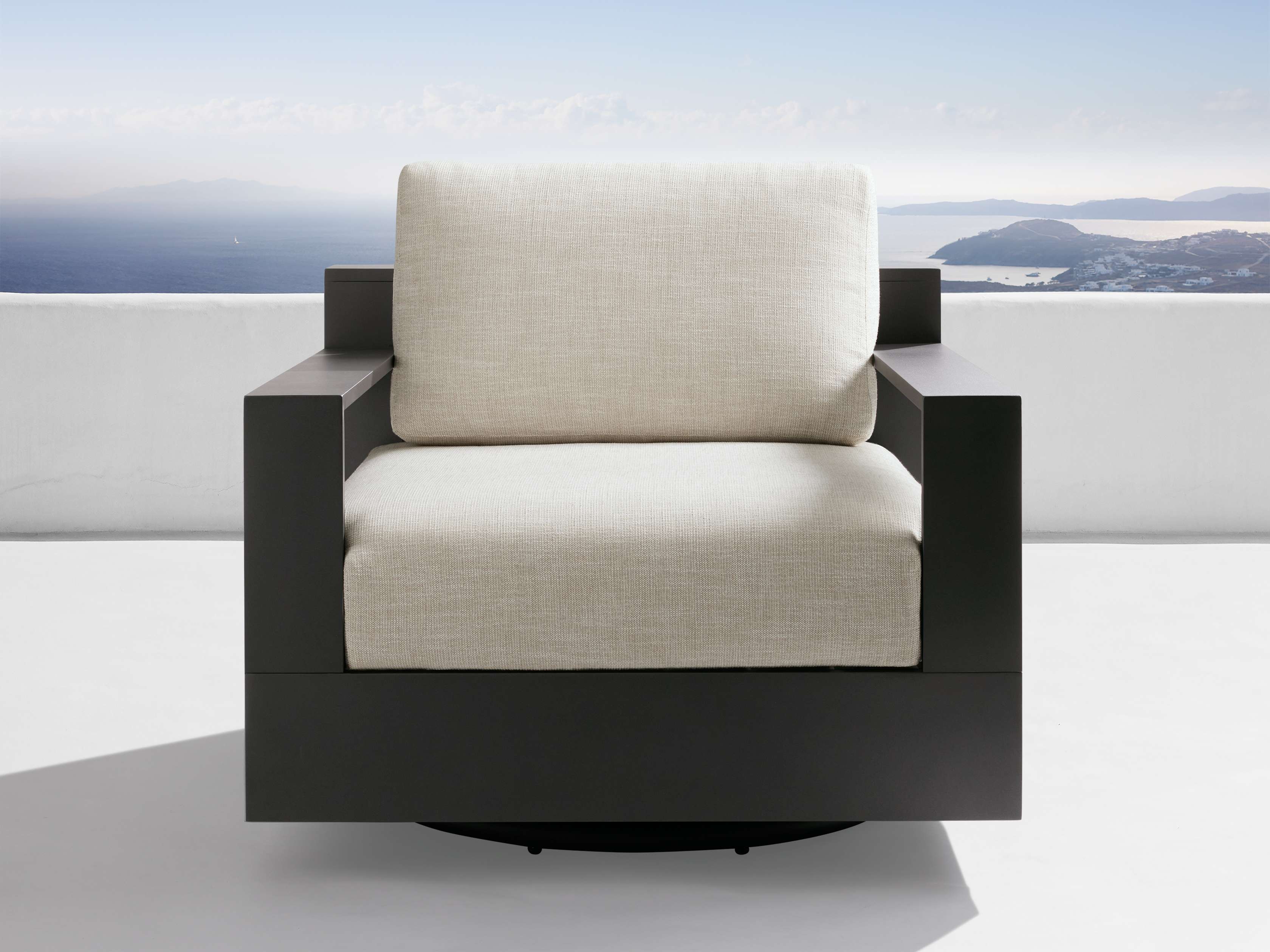 Bal Harbour Outdoor Aluminum Swivel Chair