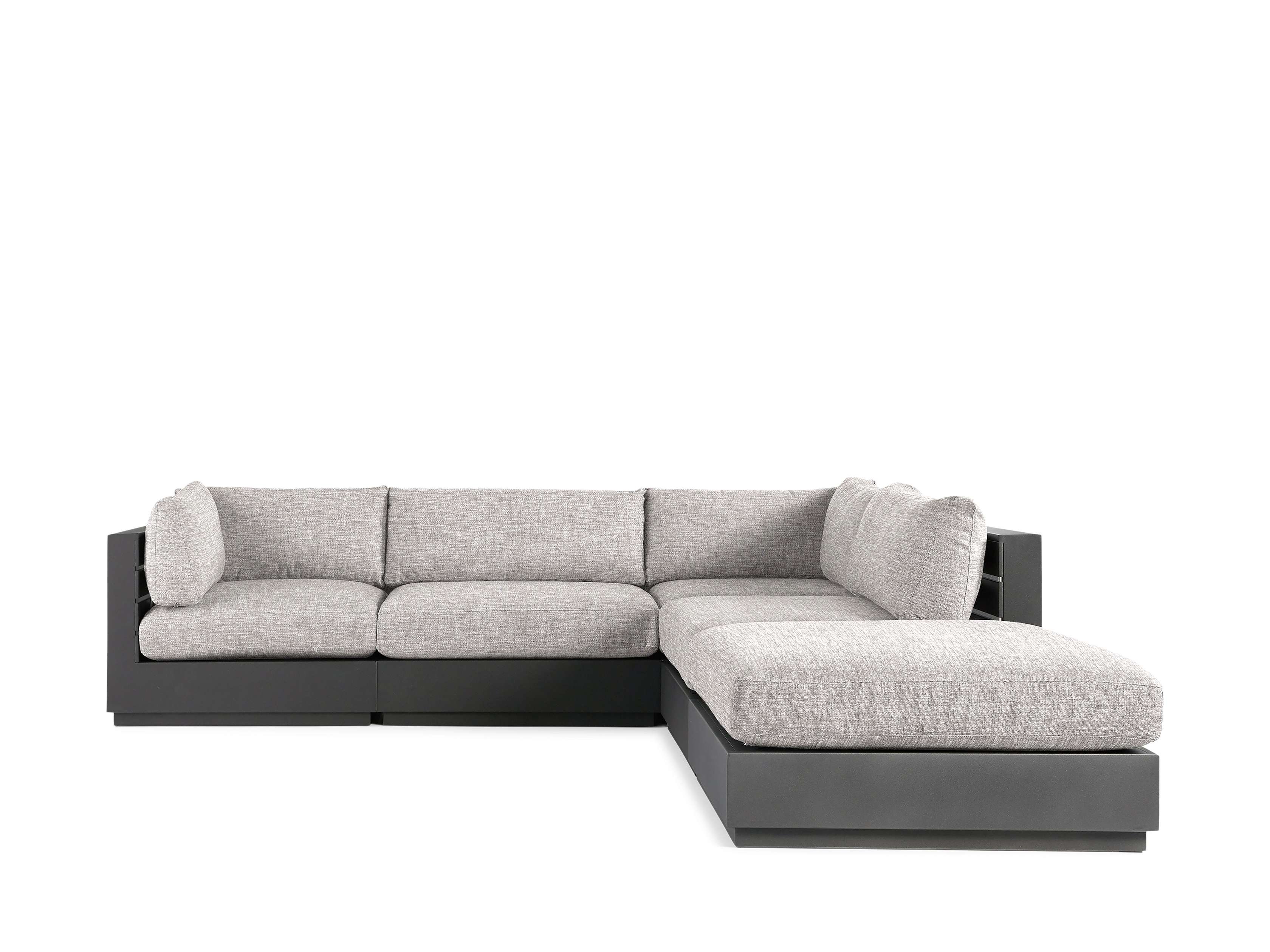 Wilson & fisher broadmoor cushioned online patio sectional and ottoman set