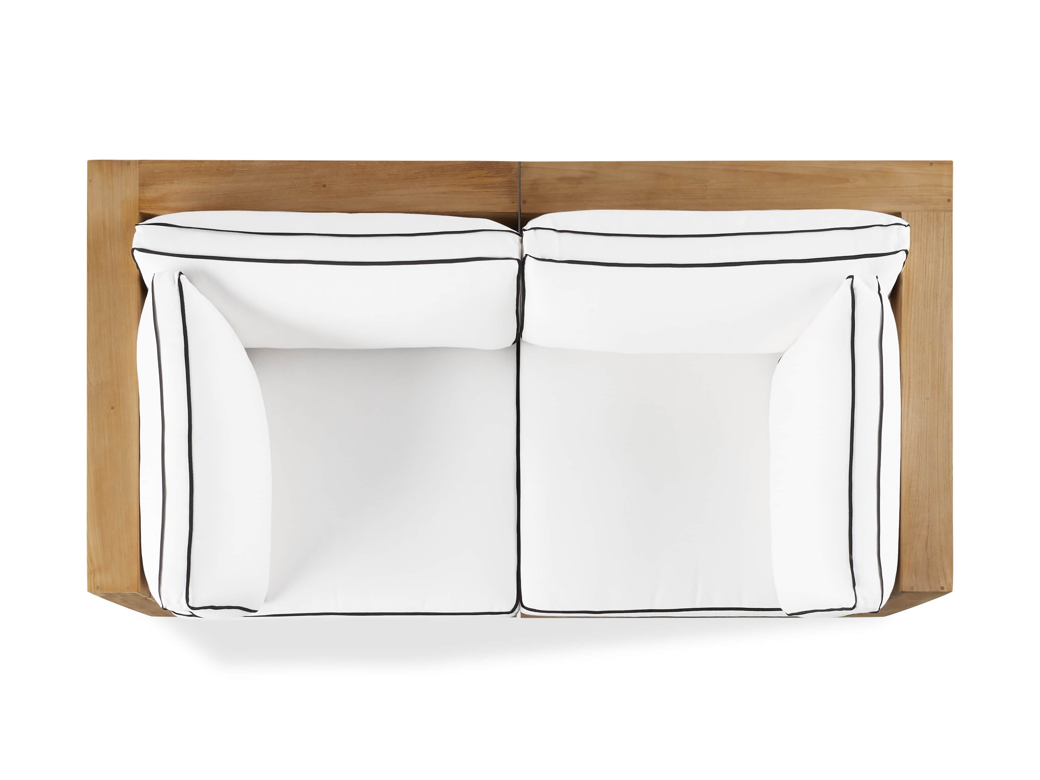 Bal Harbour Outdoor Teak 78" Modular Sofa with Flange, slide 5 of 6