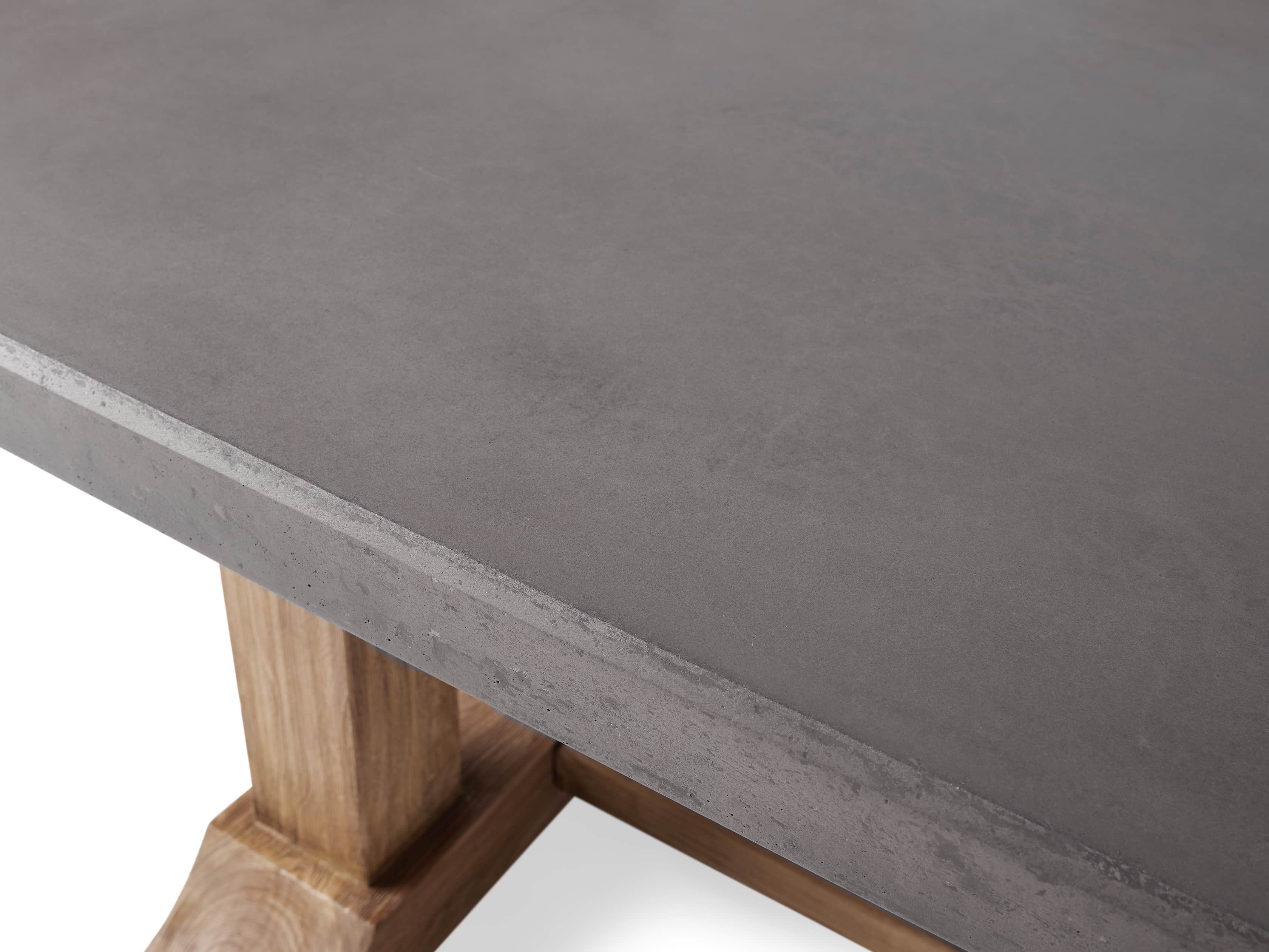Bourdeaux Outdoor 96" Reconstructed Stone Dining Table, slide 5 of 7
