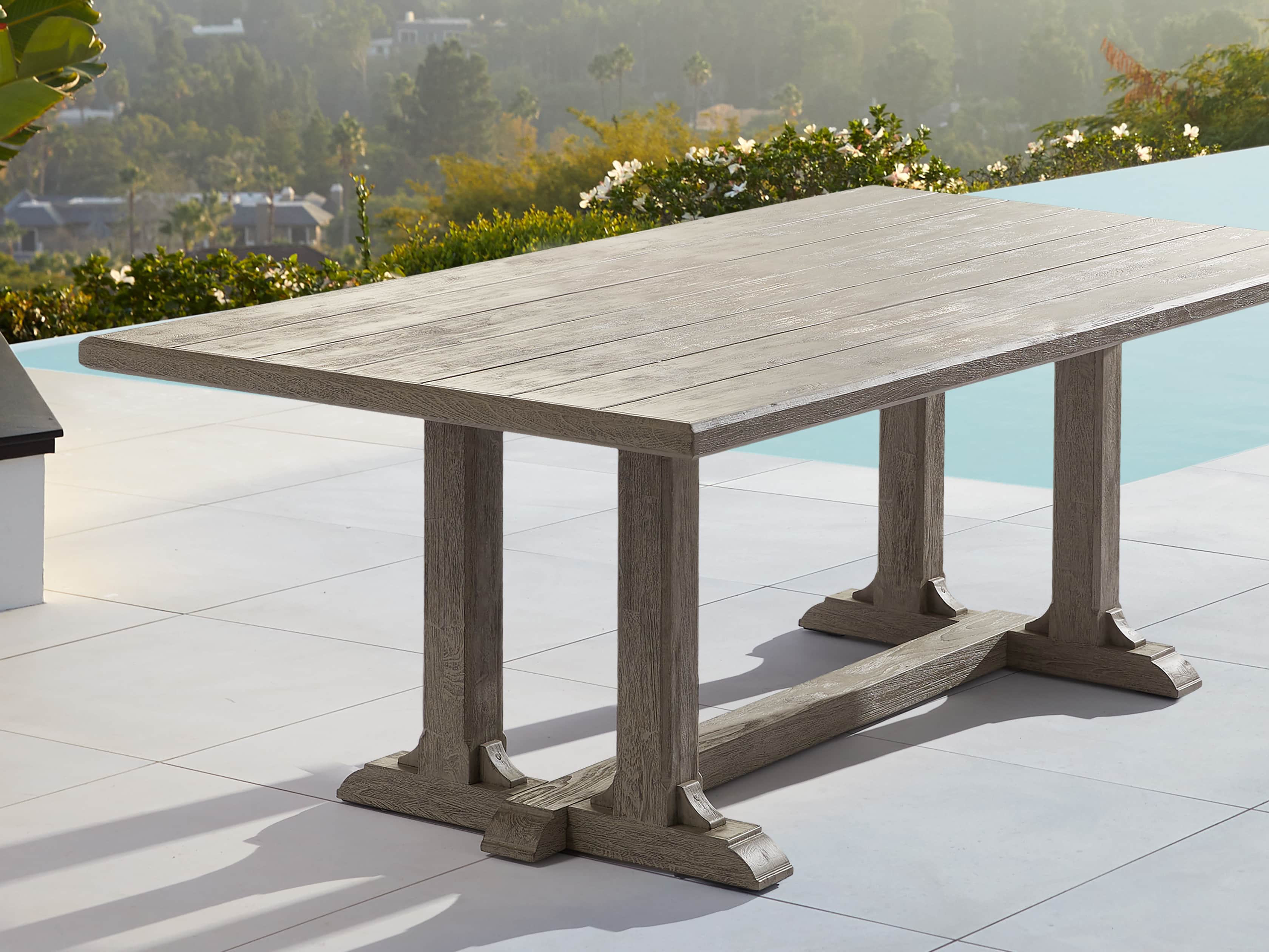 Calistoga Outdoor 84" Rectangle Dining Table, slide 2 of 5