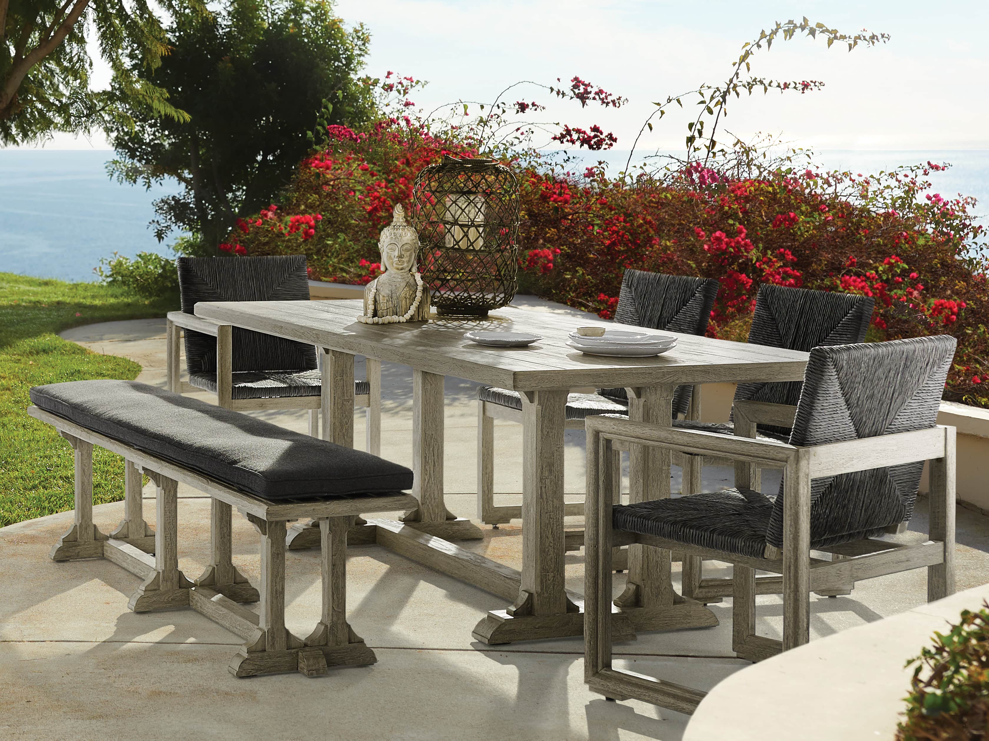 Calistoga Outdoor 84" Rectangle Dining Table, slide 1 of 5