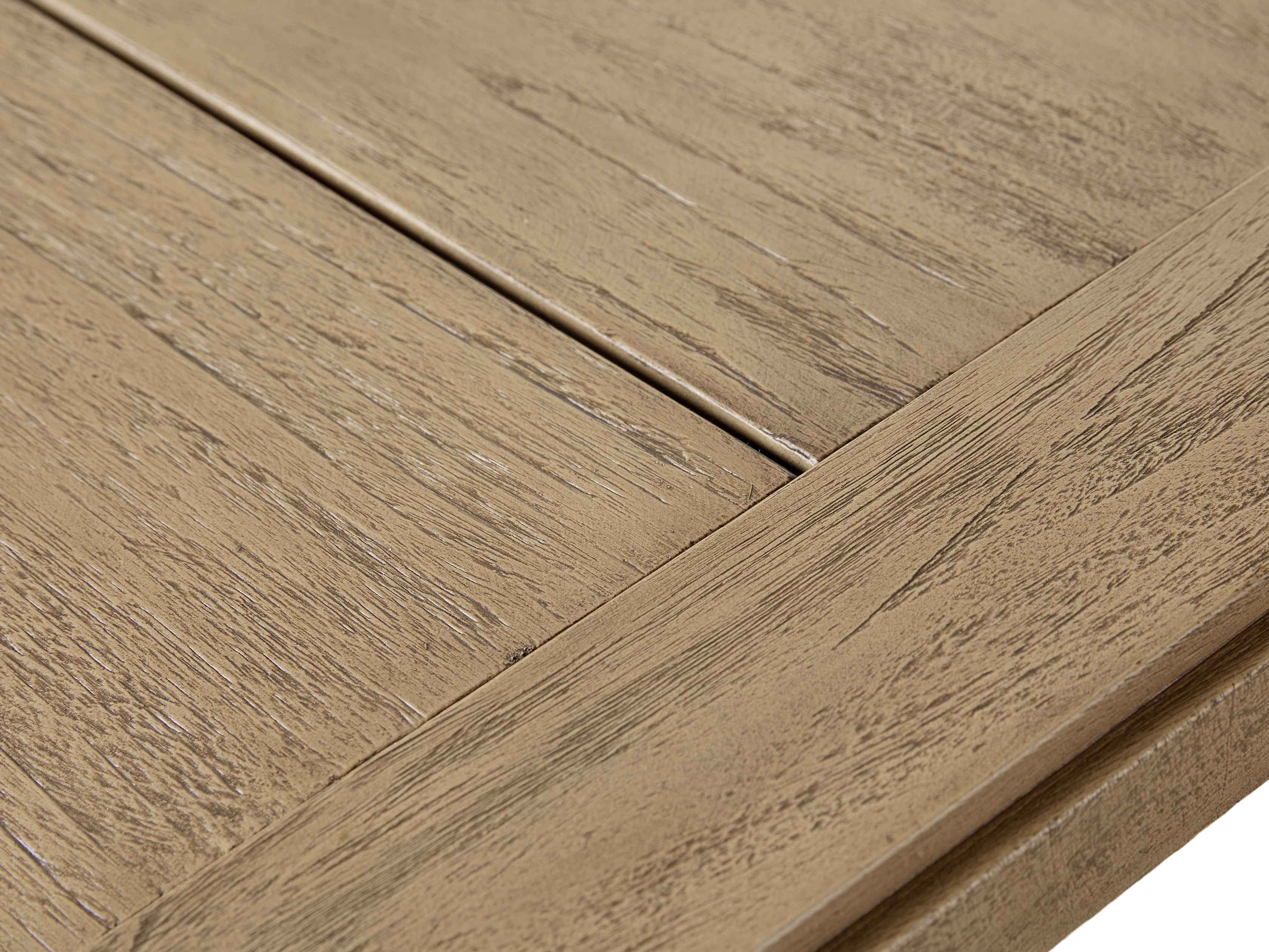 Canyon Outdoor 24" Teak End Table in Weathered Fawn, slide 4 of 6