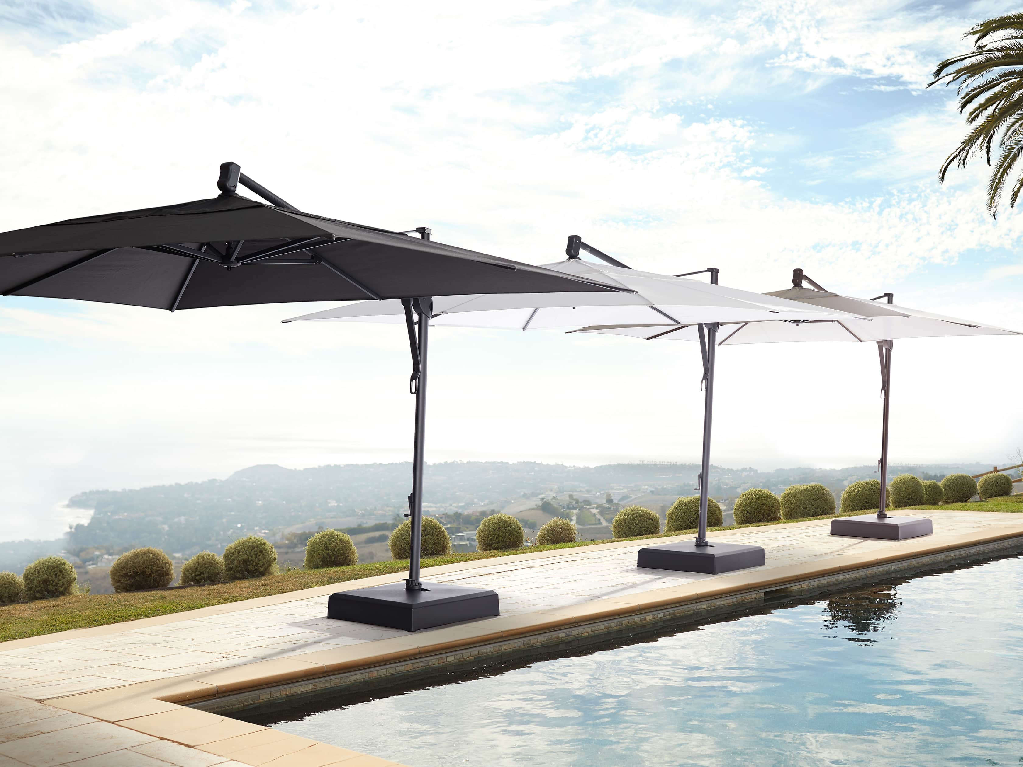 Cantilever 10' x 13' Outdoor Umbrella in Natural, slide 6 of 10
