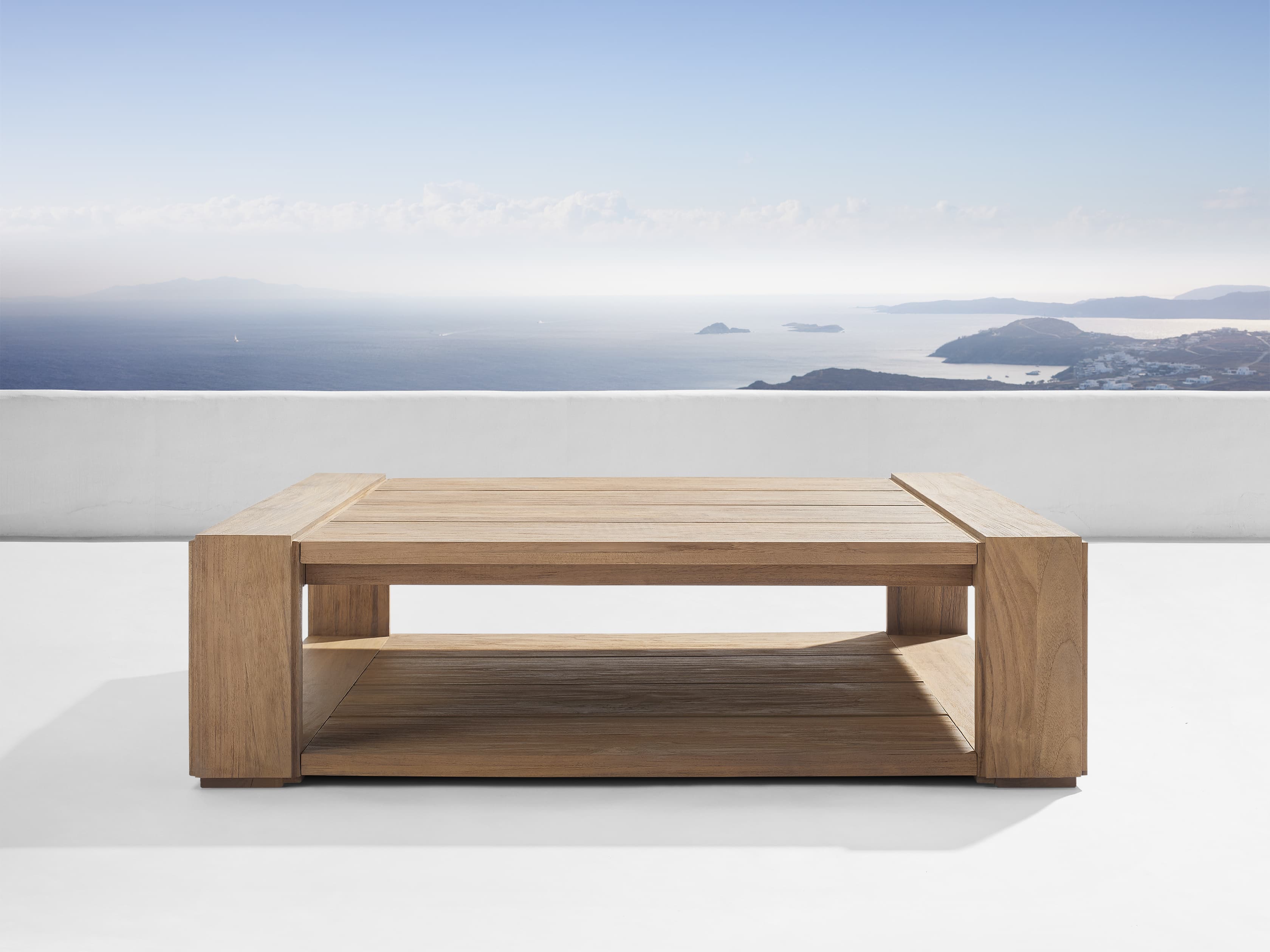 Canyon Outdoor Teak Square Coffee Table