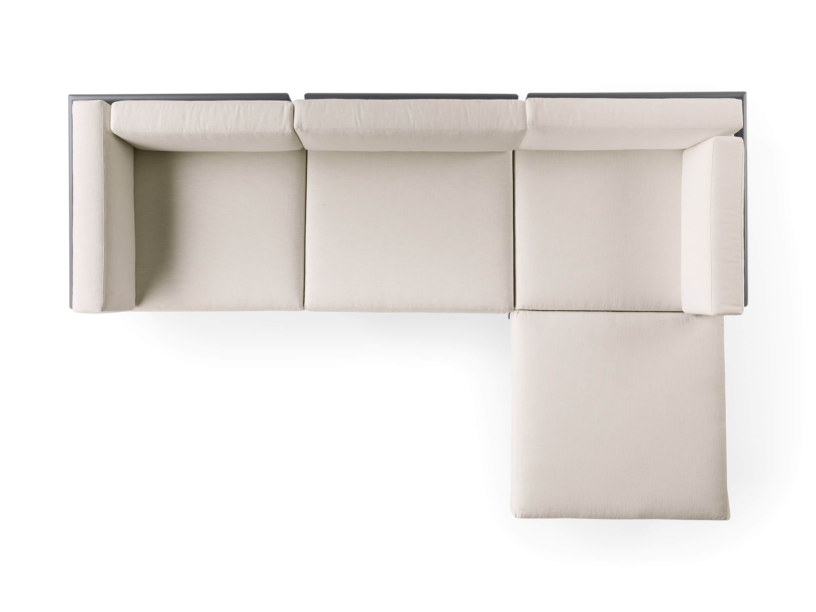 Costa Outdoor 115" Aluminum Four Piece Sectional, slide 6 of 6