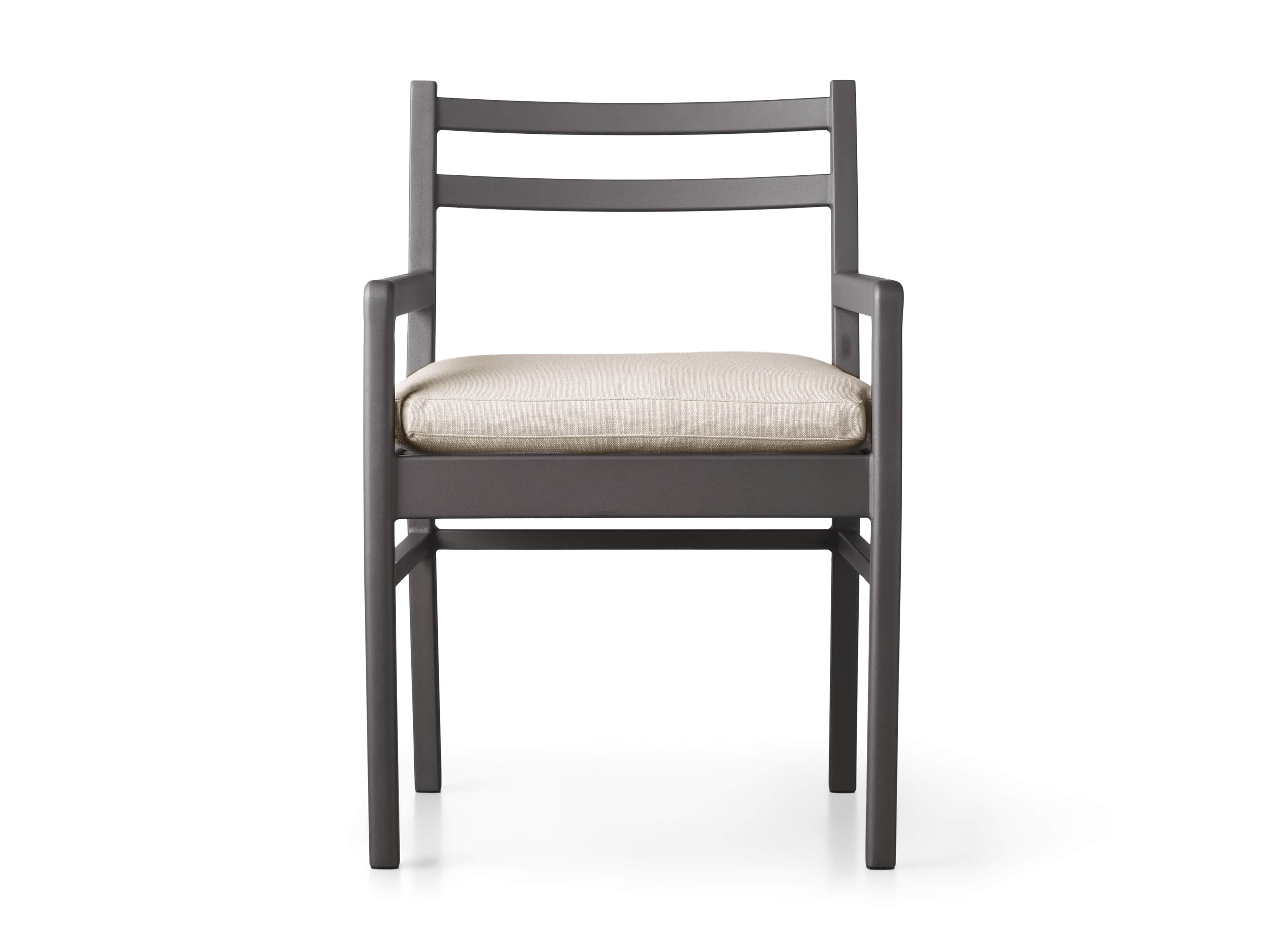Costa Outdoor 23.5" Aluminum Dining Arm Chair, slide 3 of 3