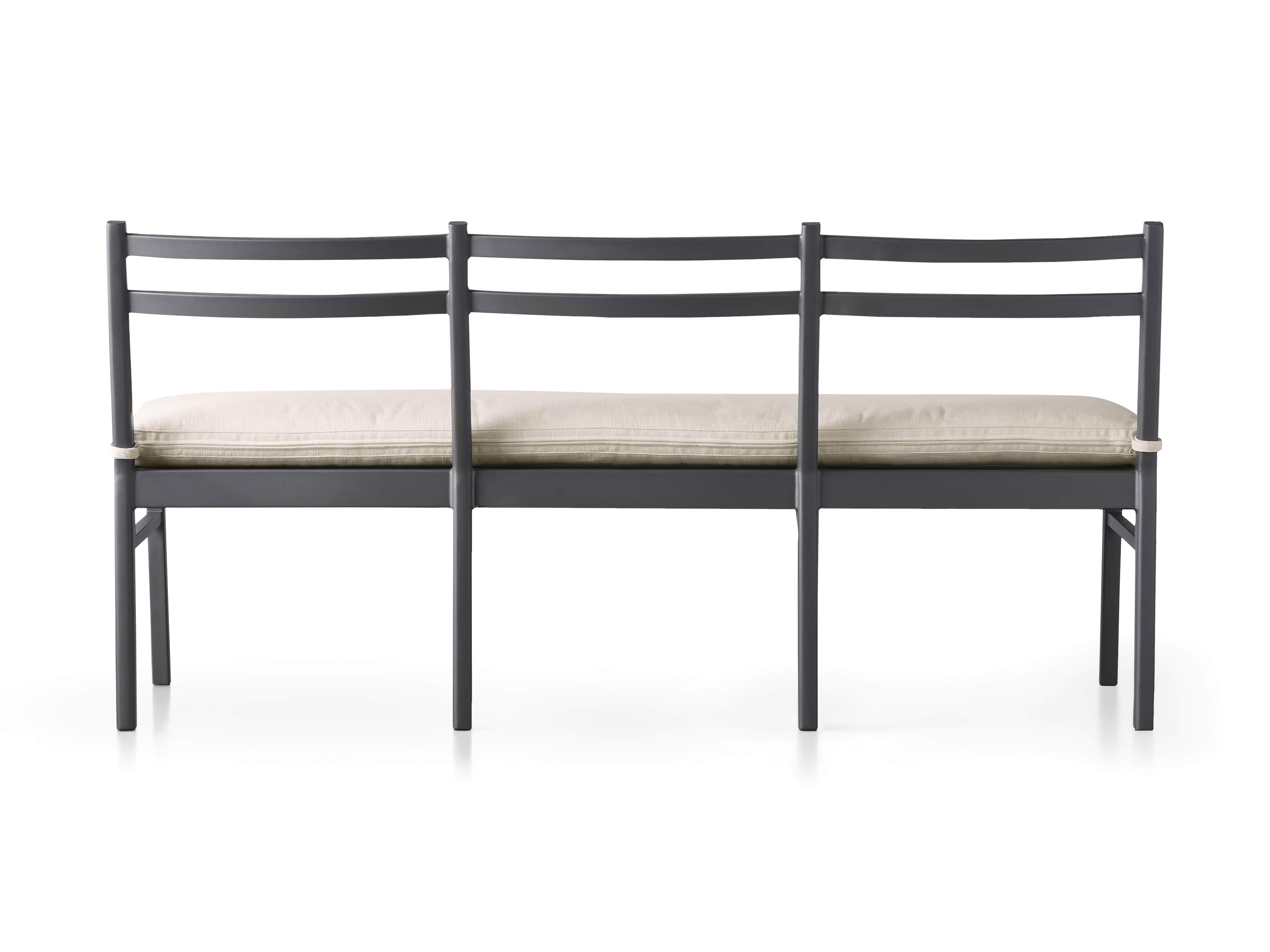 Costa Outdoor 74" Aluminum Dining Bench, slide 6 of 6