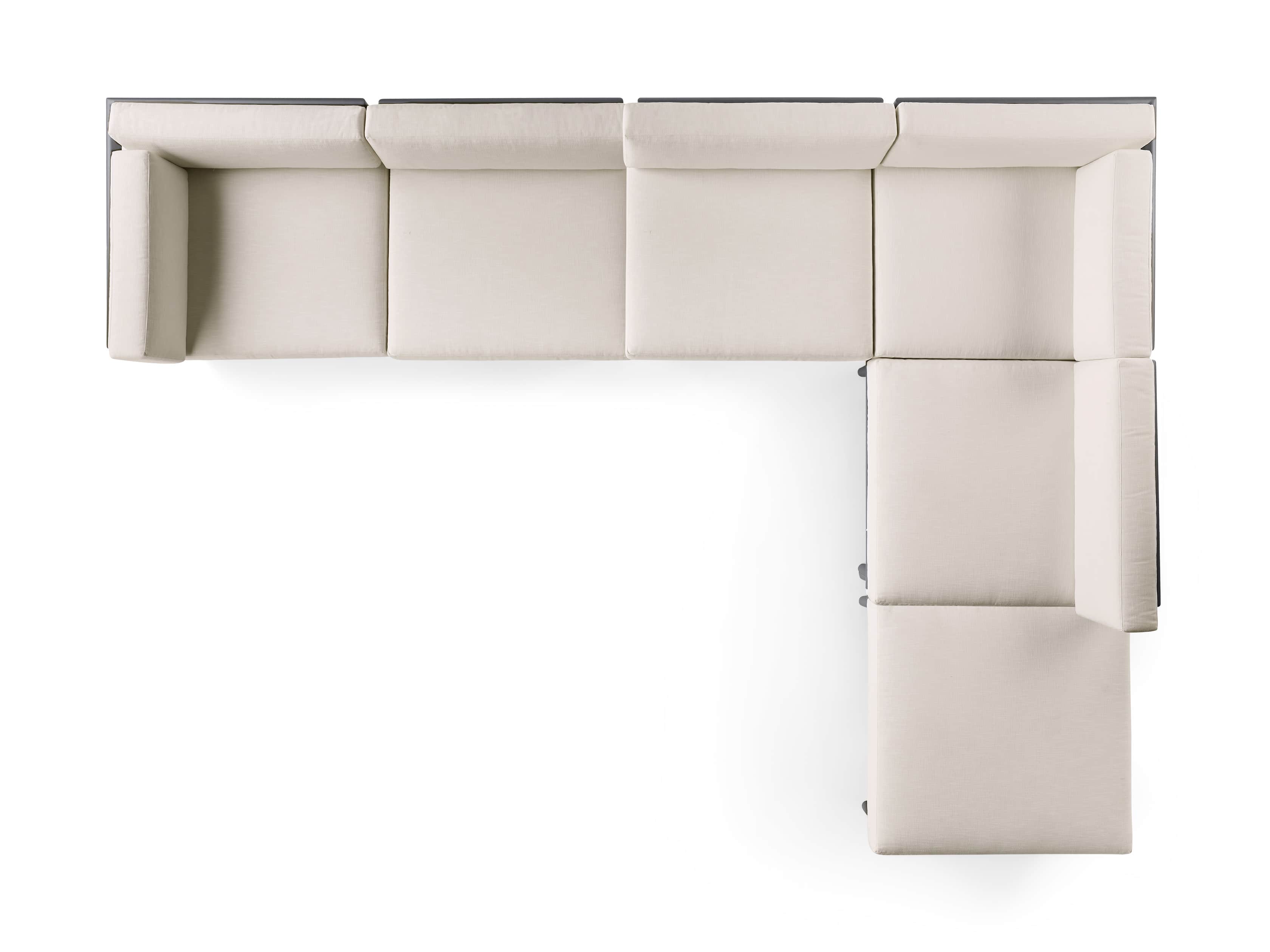 Costa Outdoor 153" Aluminum Six Piece L Sectional, slide 4 of 4