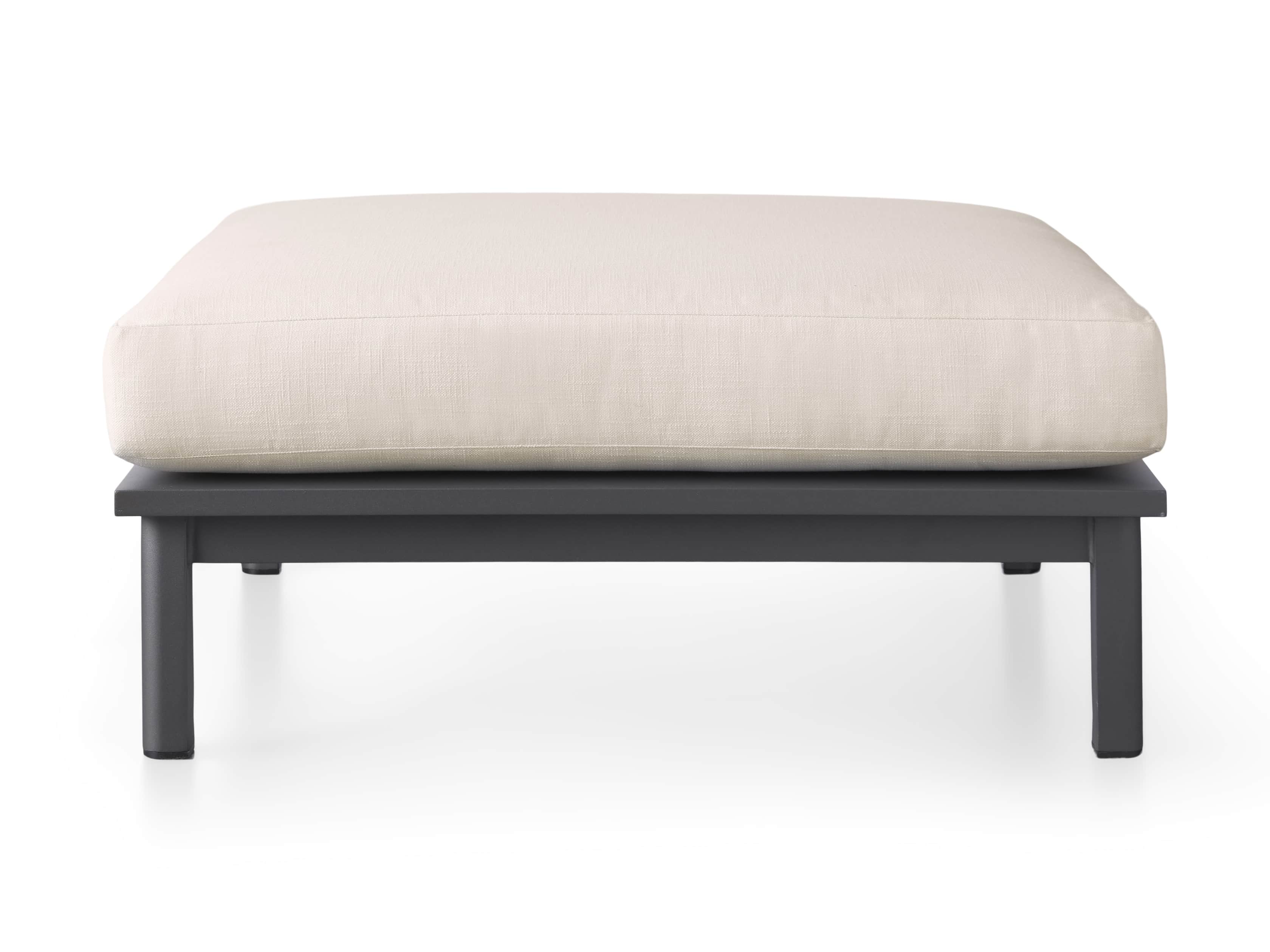 Costa Outdoor 38" Aluminum Ottoman, slide 2 of 4