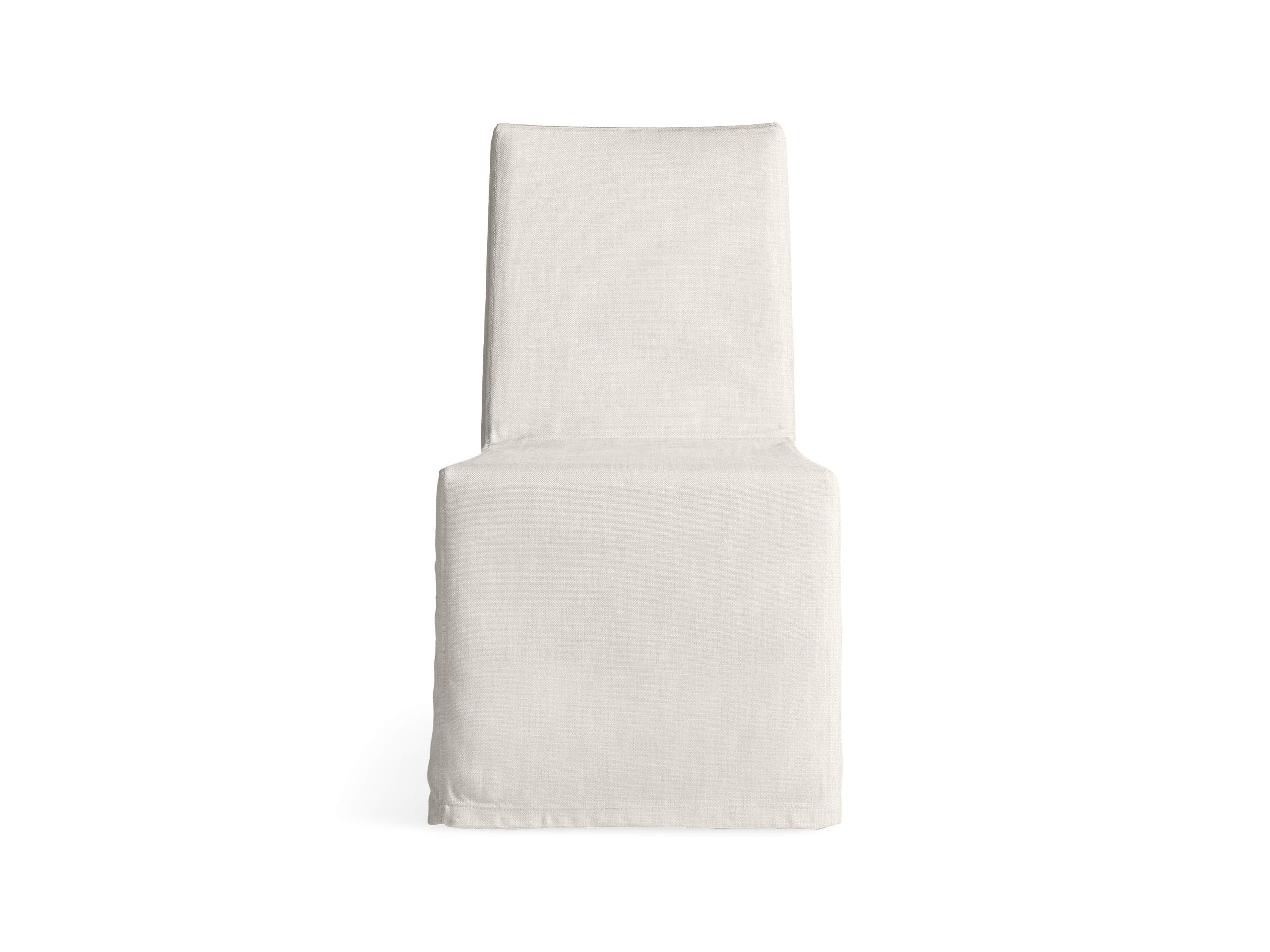 Devon Outdoor 20" Slipcovered Dining Side Chair in Ancona Linen