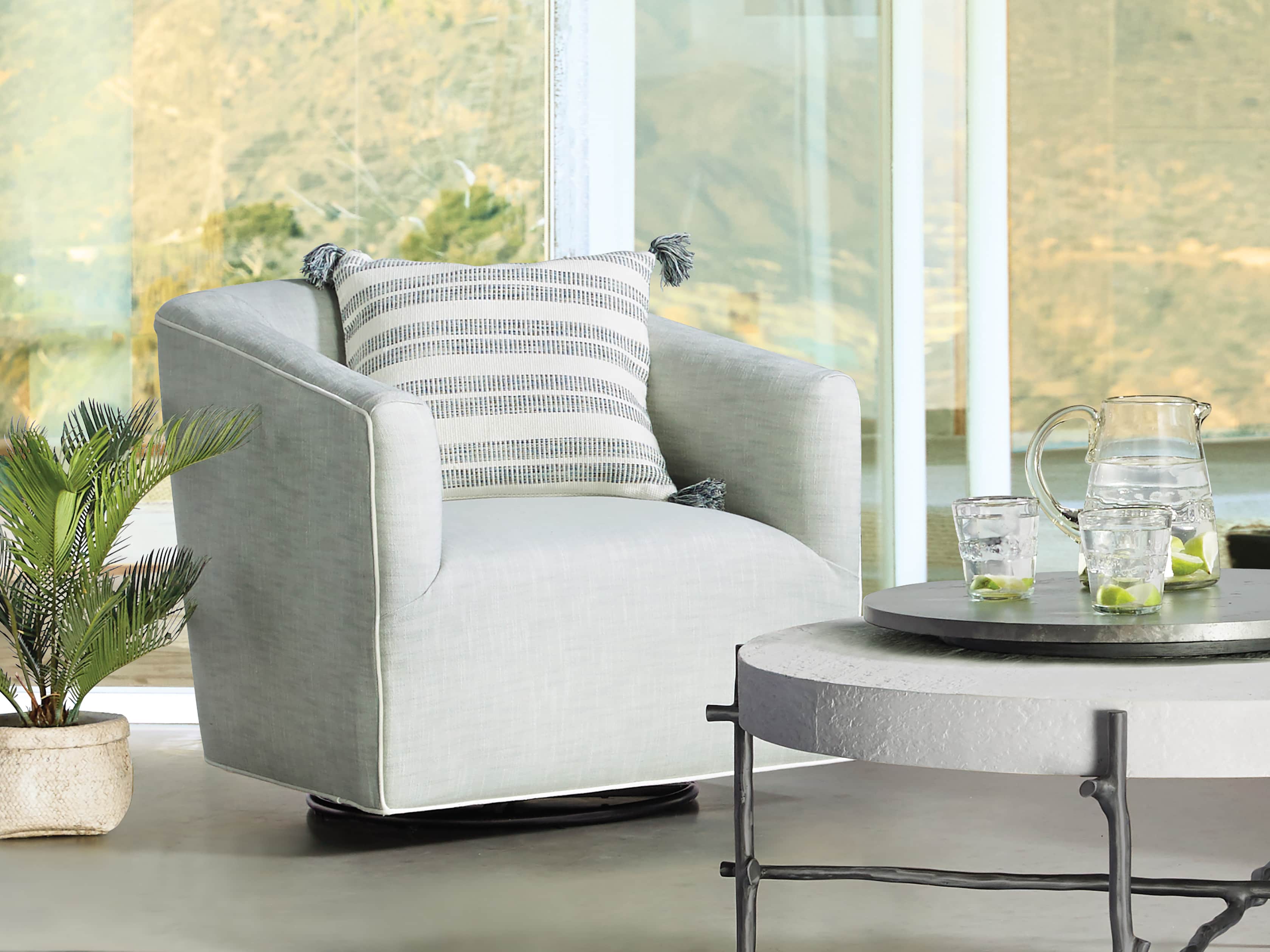 Ellison Outdoor Swivel Chair Arhaus