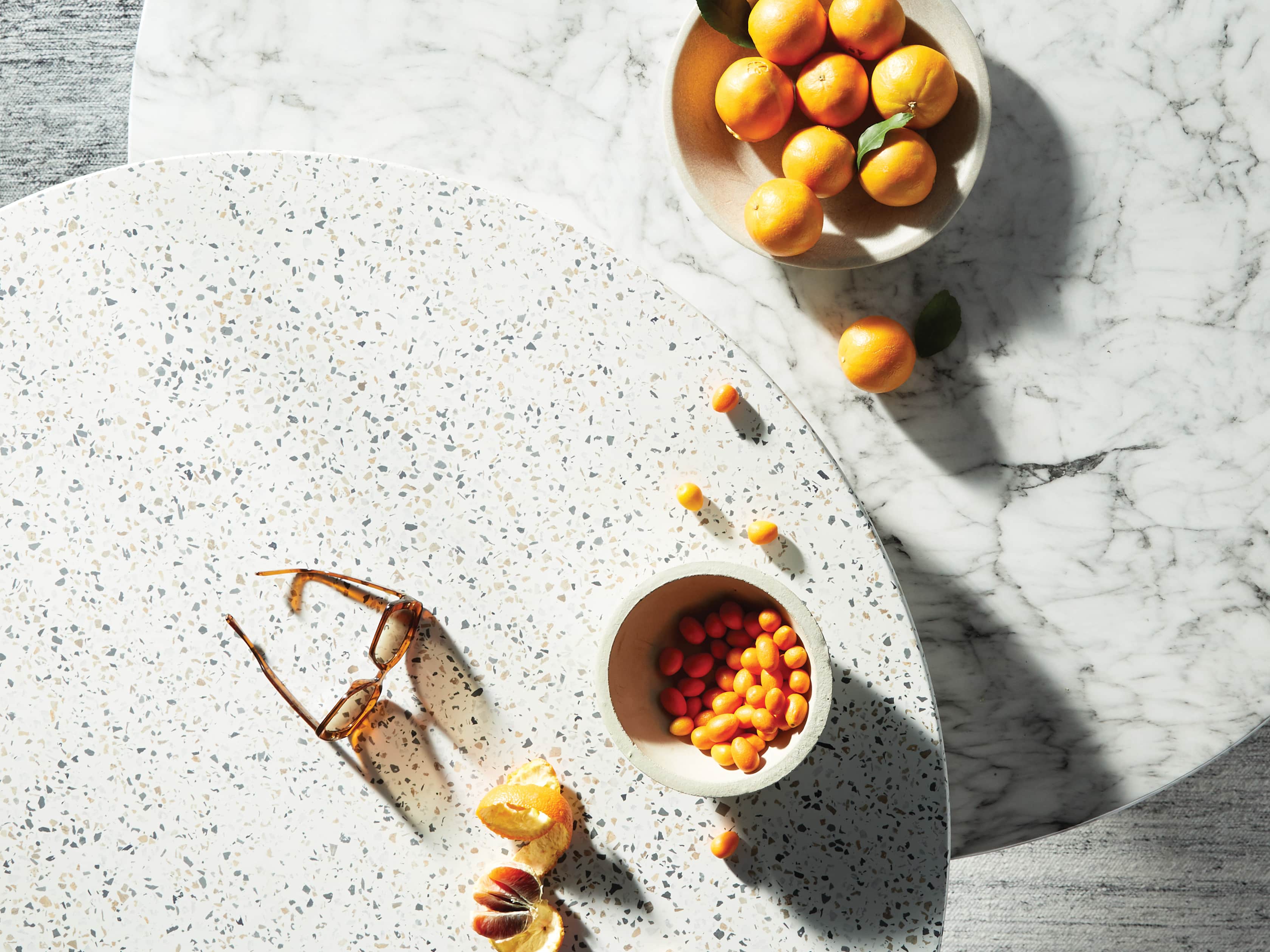 Edgewater Outdoor Faux Marble Dining Table Arhaus