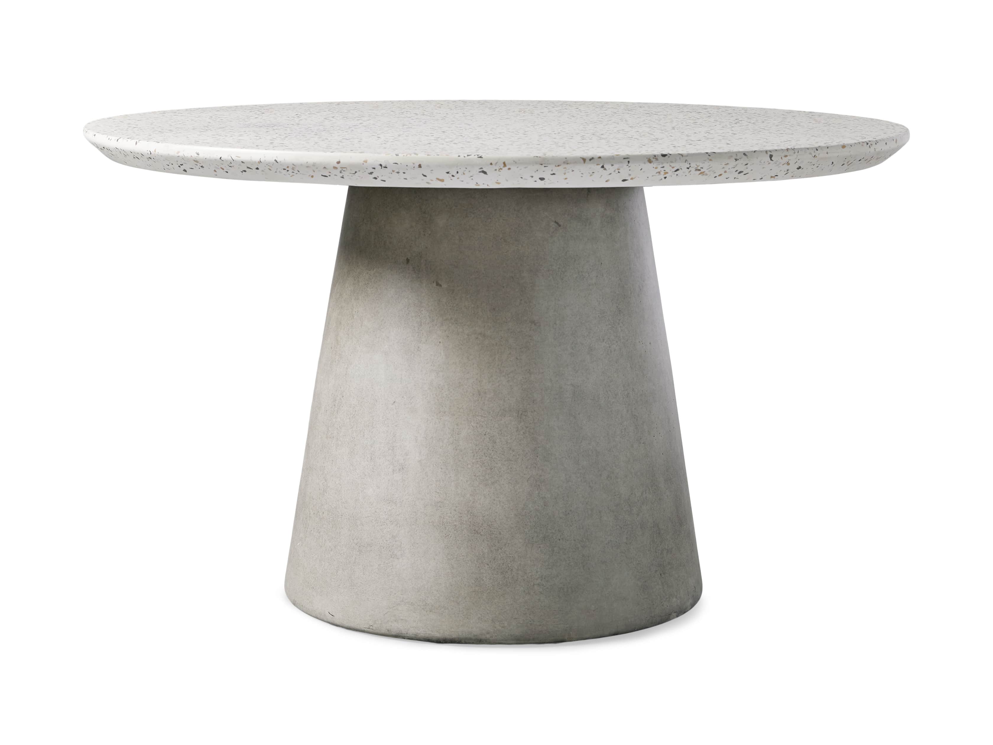 Edgewater Outdoor 54" Stone Dining Table in Natural Terrazzo/greystone, slide 3 of 7