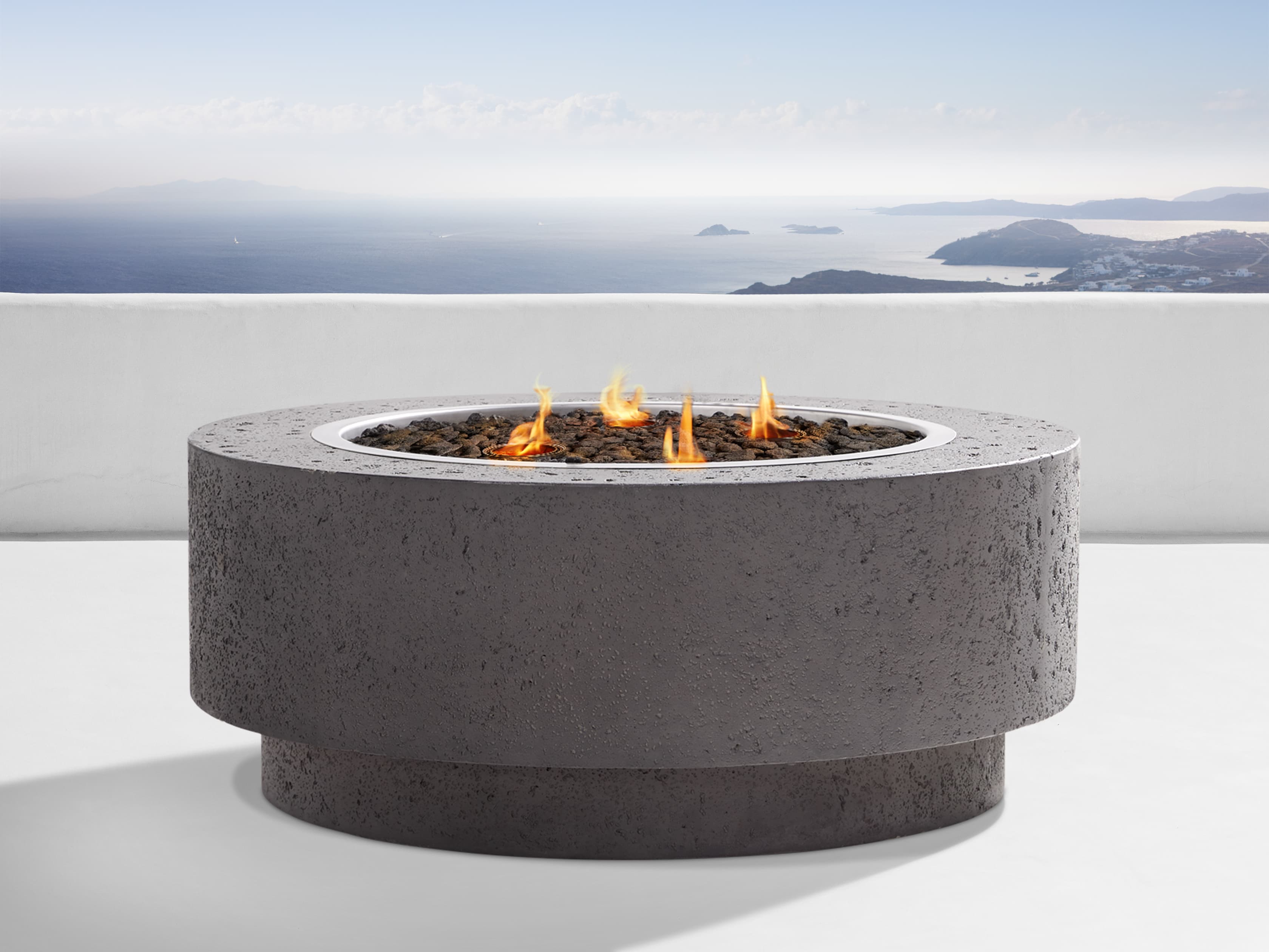Round Natural Gas Fire Pit Arhaus, How Much Is A Gas Fire Pit
