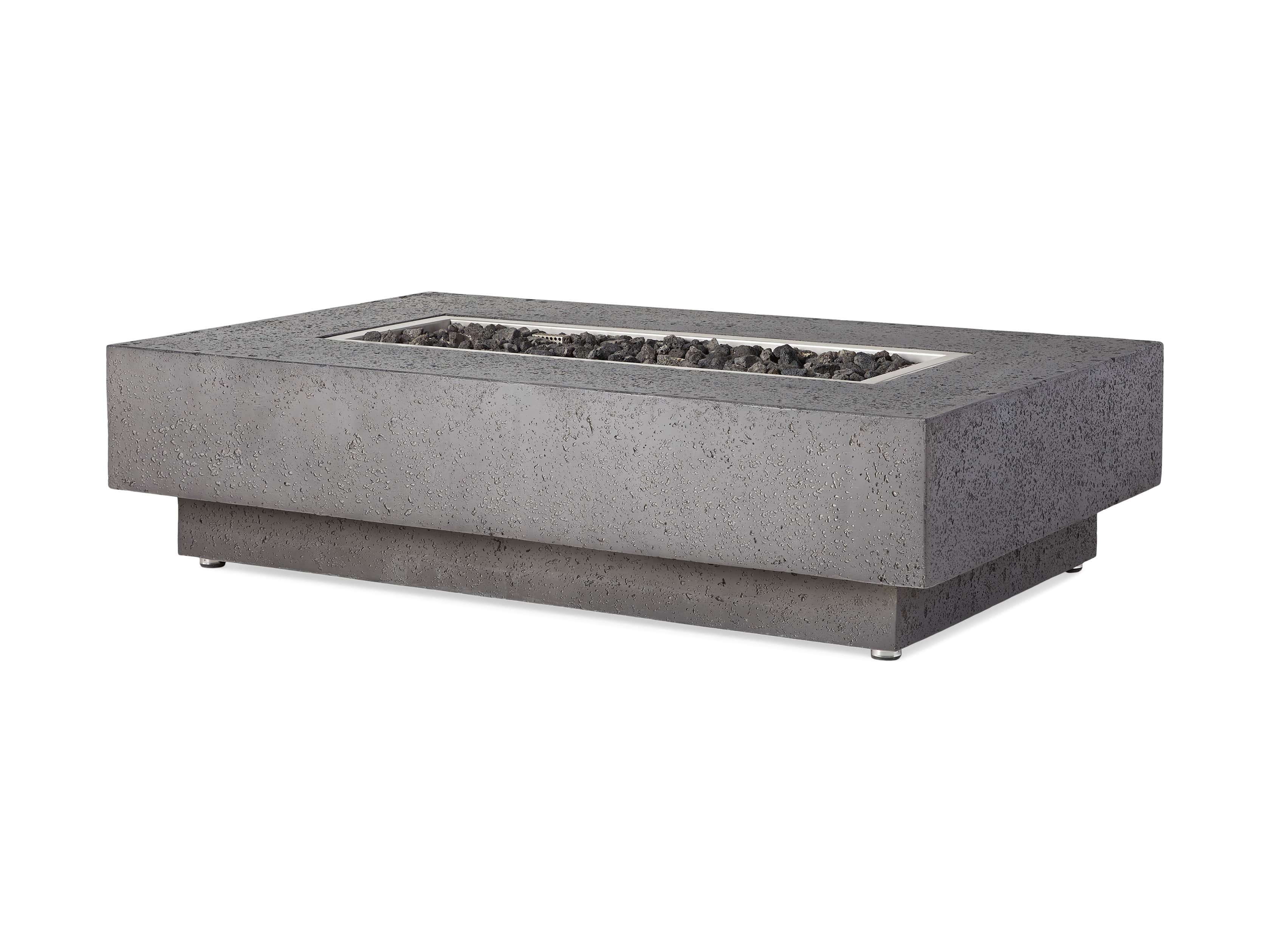 Rectangle Natural Gas Fire Pit Arhaus, What Is A Natural Gas Fire Pit