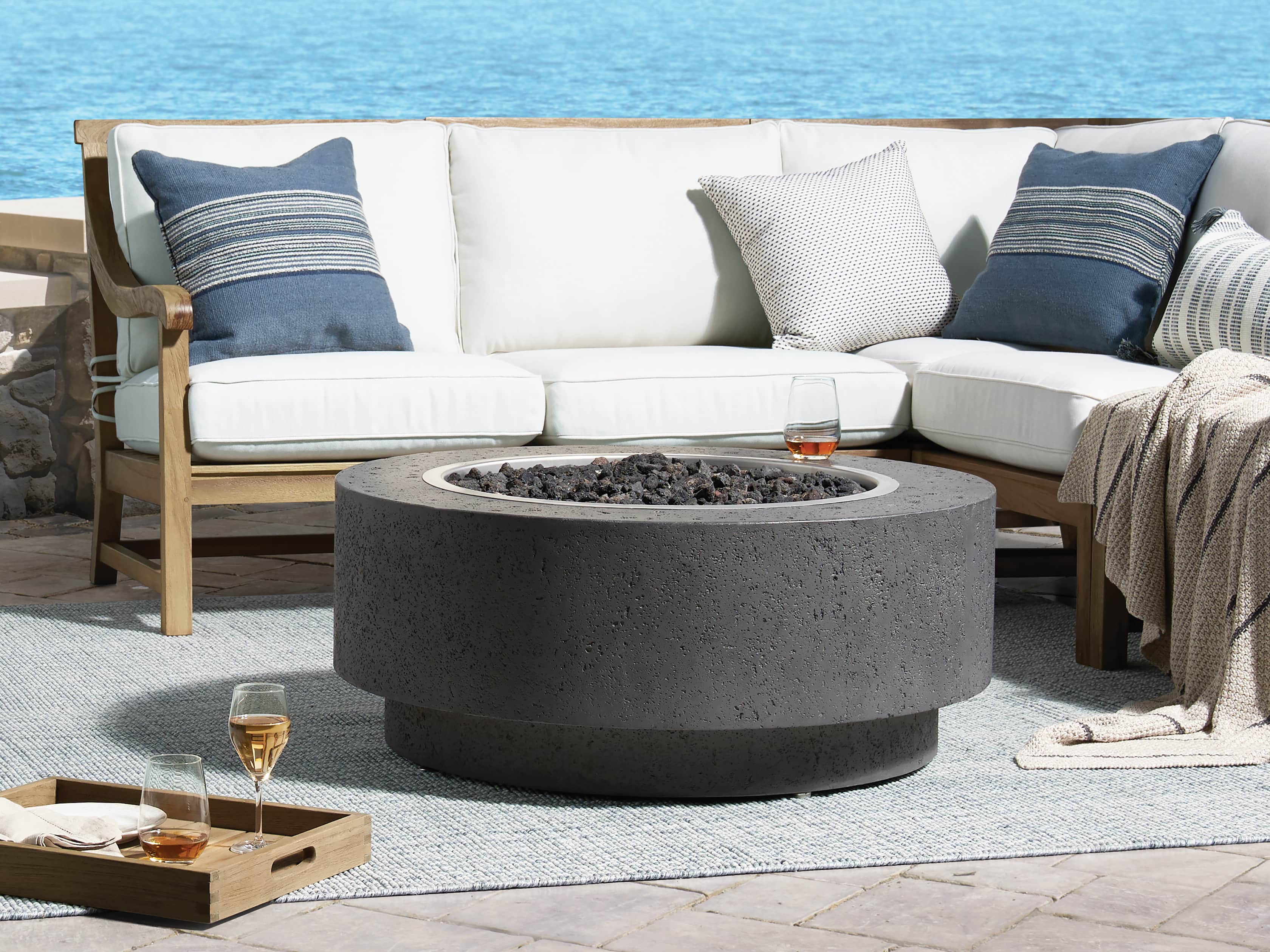 Round Propane Fire Pit Arhaus Round Propane Fire Pit Arhaus, Round Propane Fire Pit Table