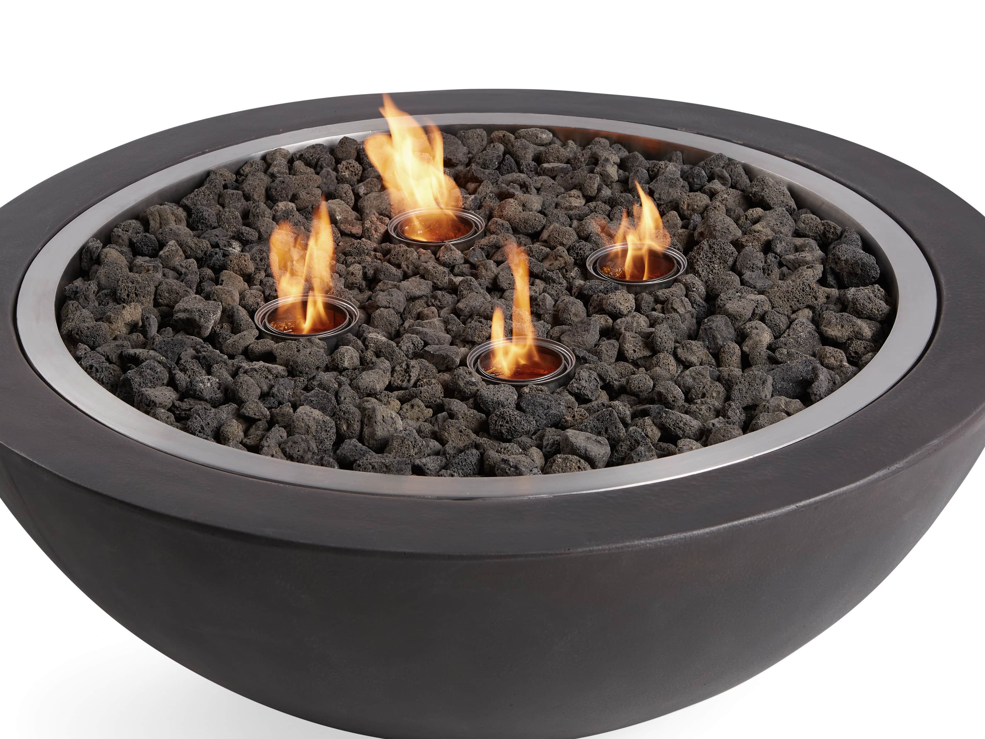 Outdoor 36" Round Concrete Fire Pit, slide 7 of 9
