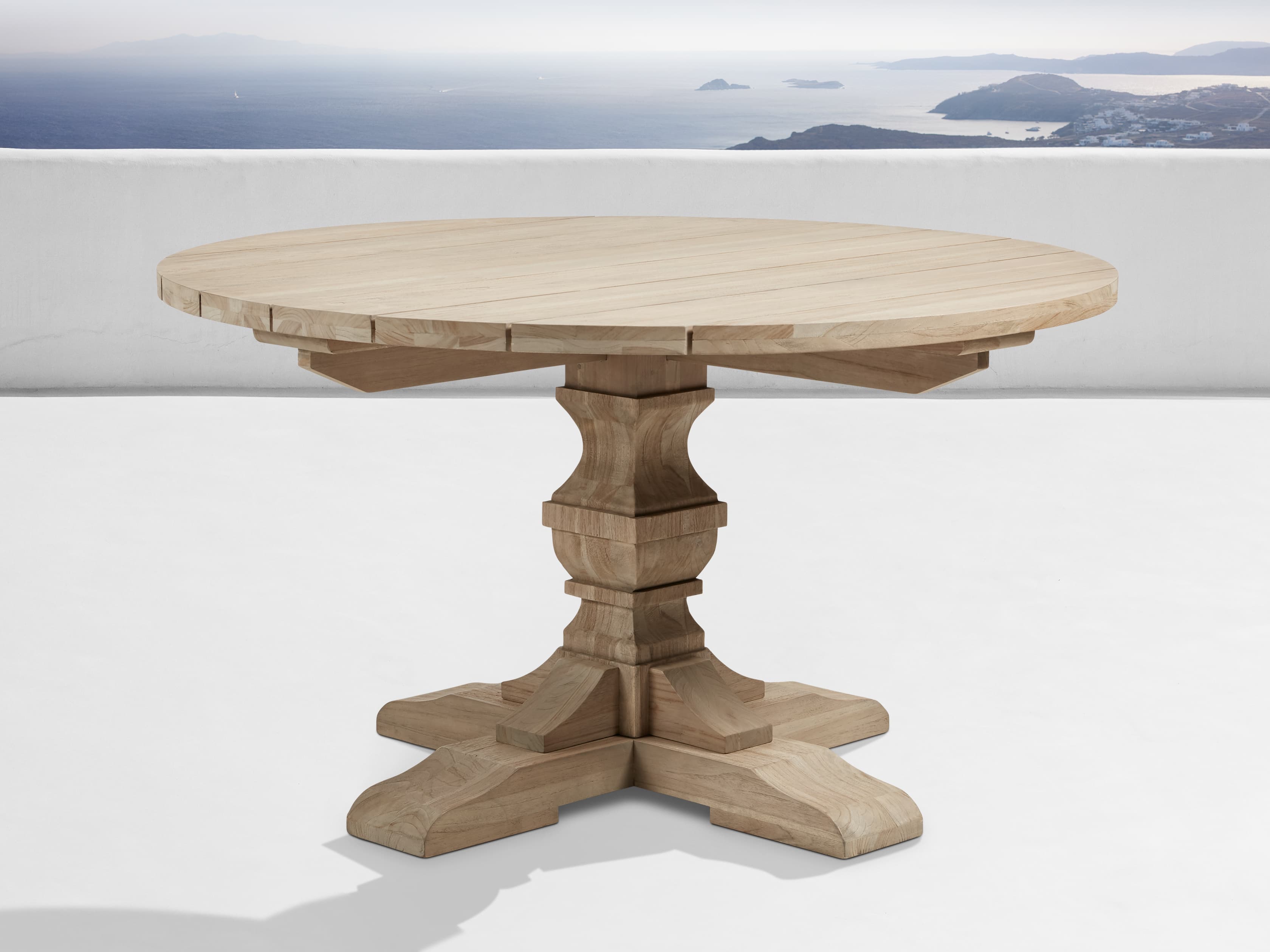 arhaus pedestal dining table