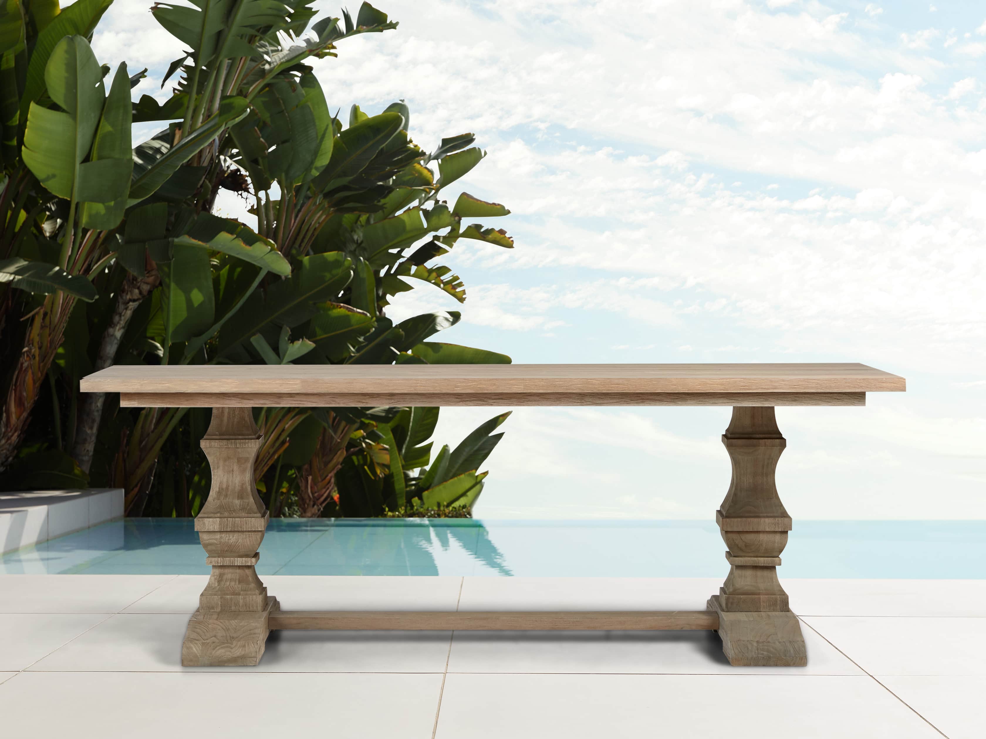 Hamptons Outdoor 84" Dining Table, slide 2 of 8