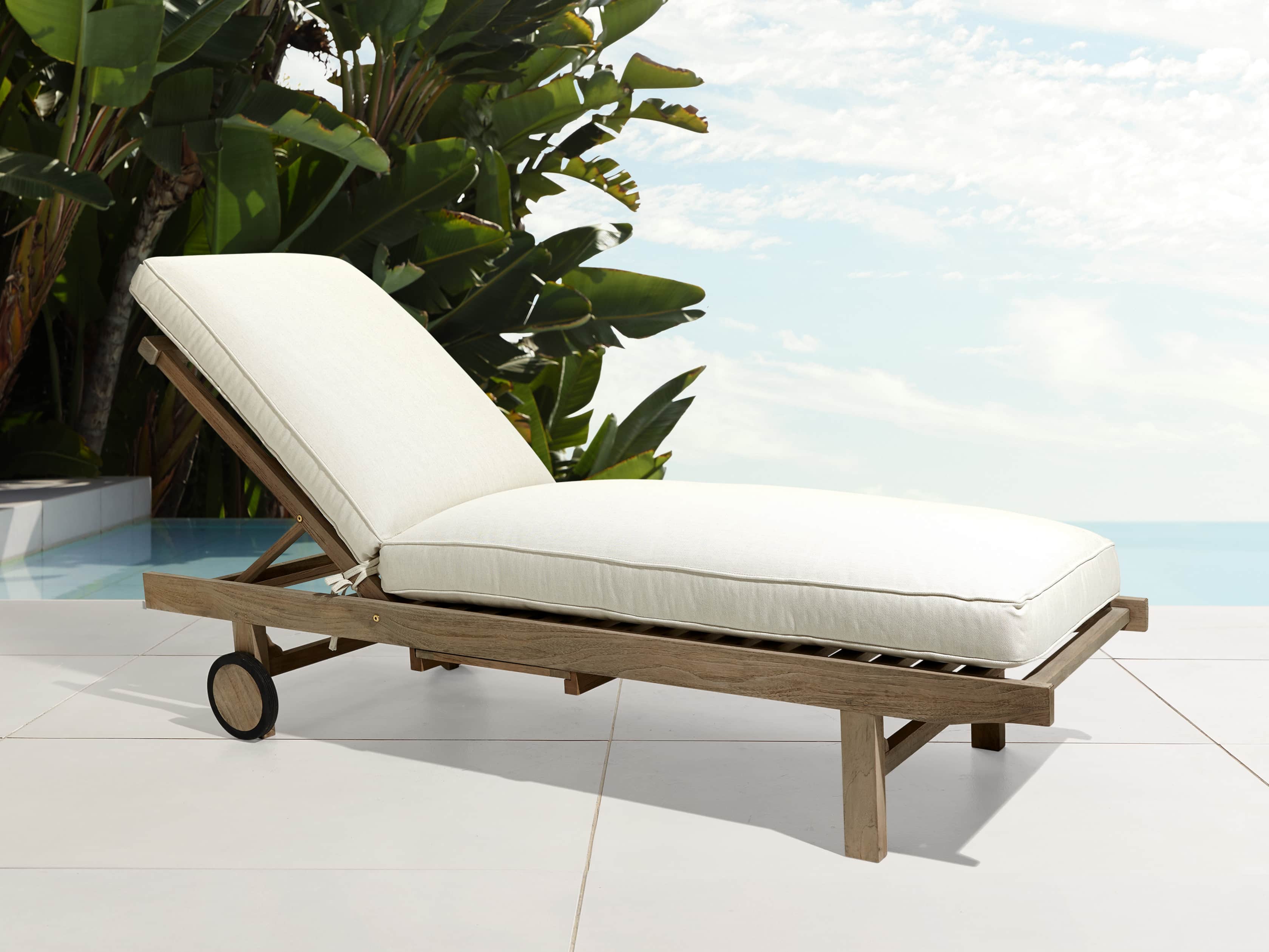 Hamptons Outdoor 85" Chaise Replacement Cushions