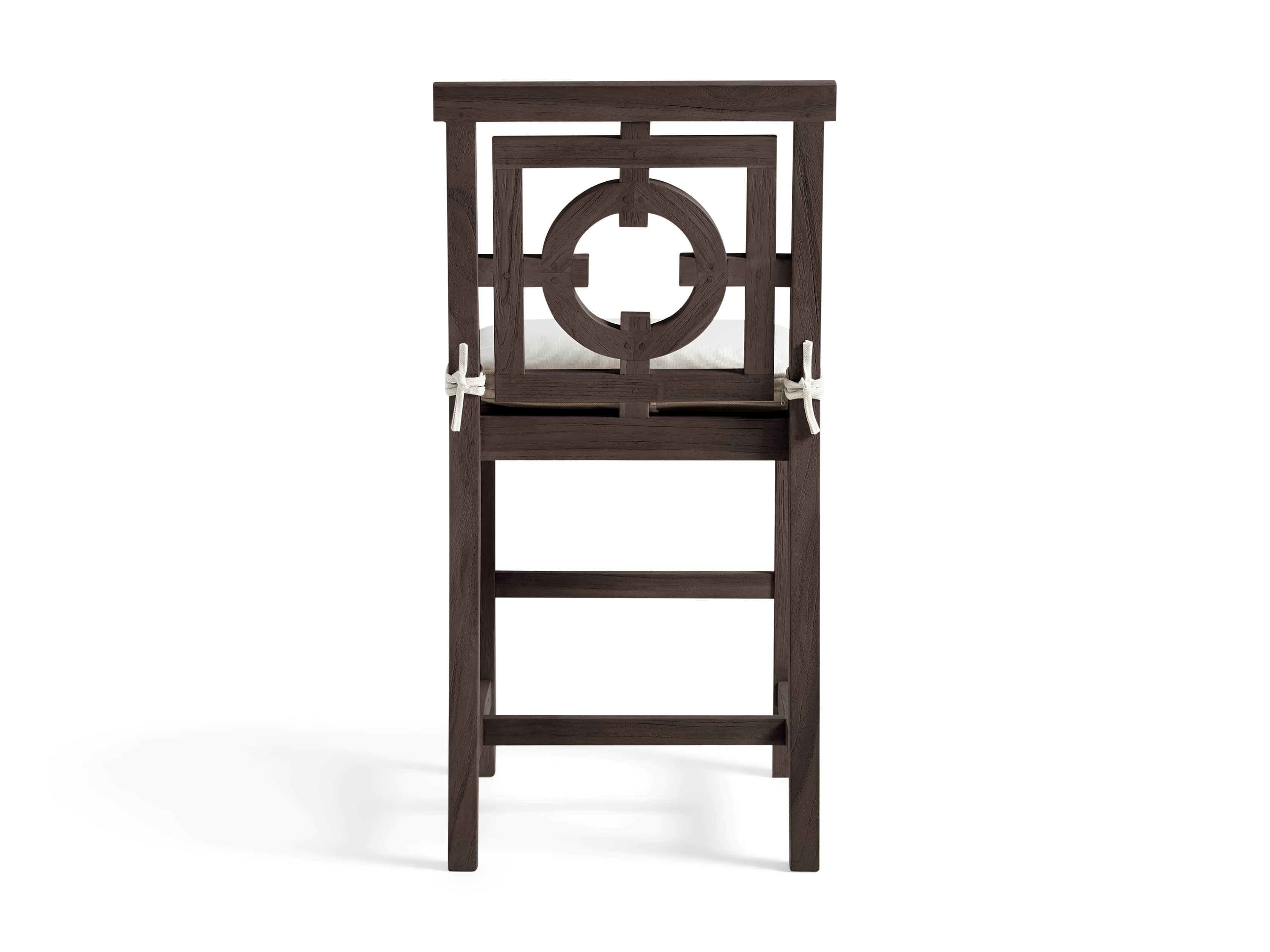Hamptons Outdoor 21" Counter Stool in Truffle Brown, slide 4 of 5