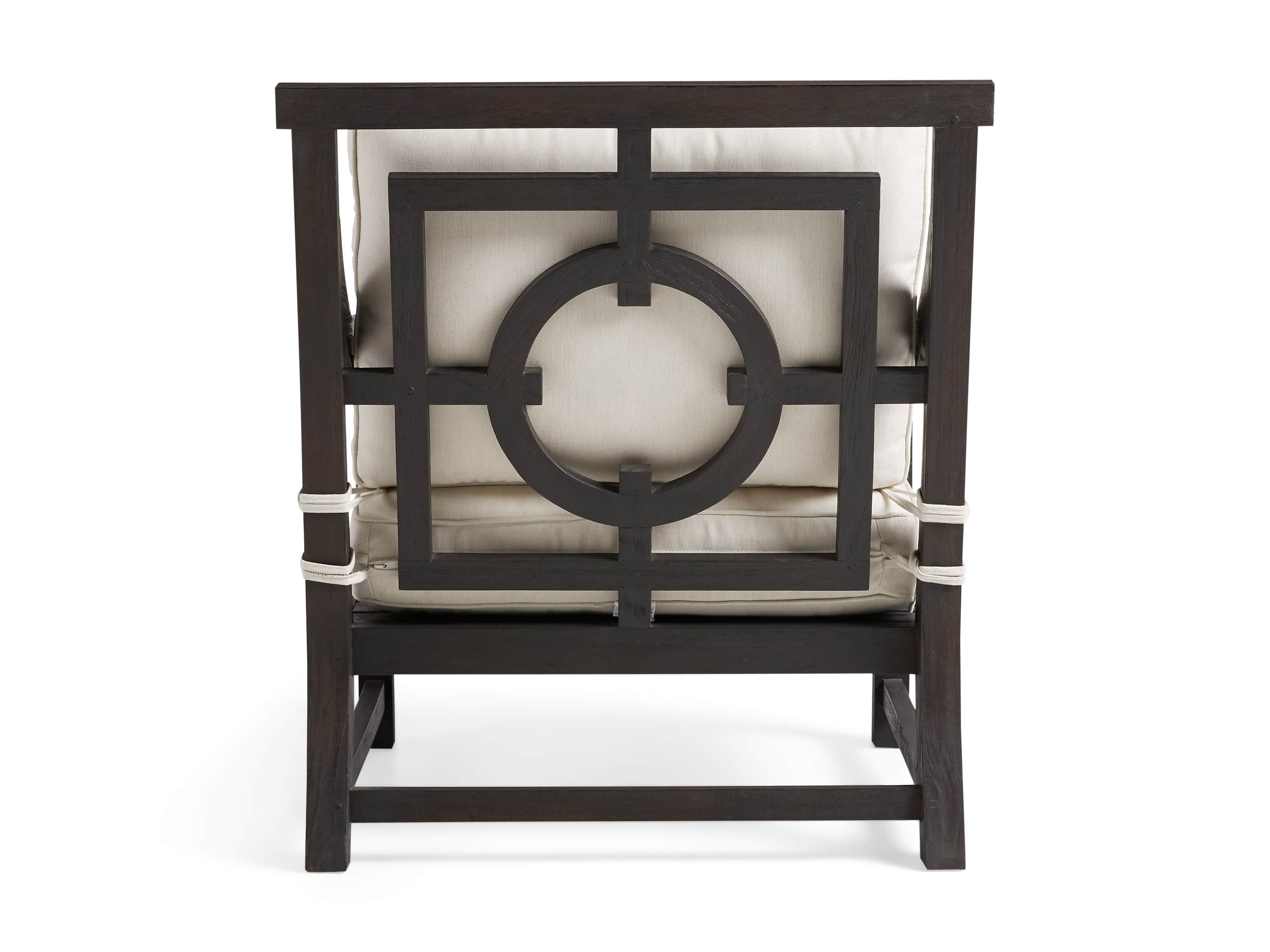 Hampton Outdoor 32" Lounge Chair in Truffle Brown, slide 4 of 5