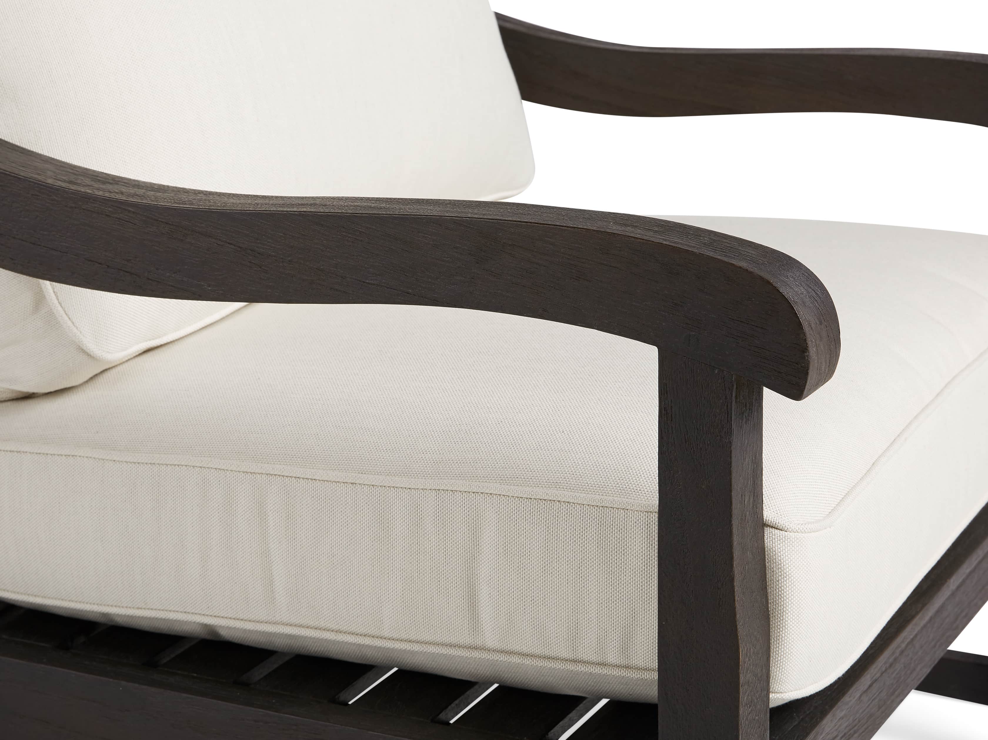 Hampton Outdoor 32" Lounge Chair in Truffle Brown, slide 5 of 5