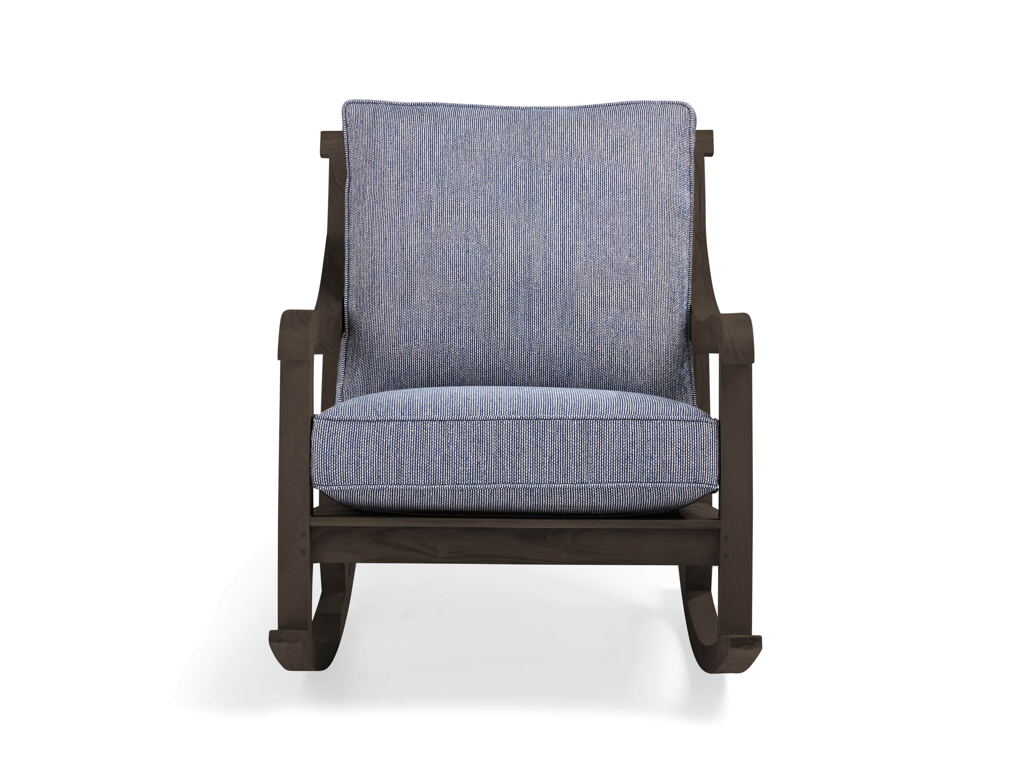 Hamptons Outdoor 30" Truffle Brown Rocking Chair Cottage Indigo