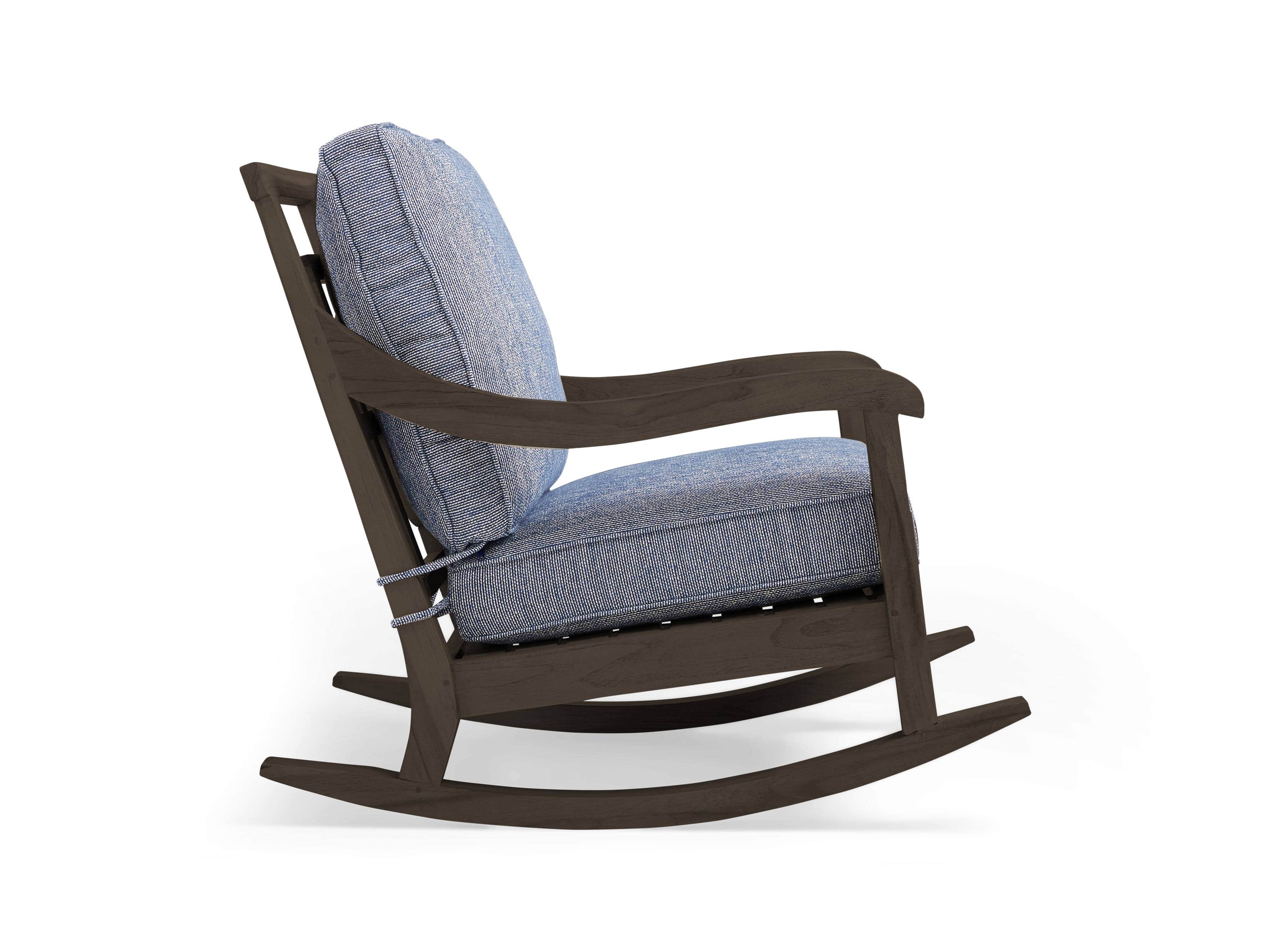 Hamptons Outdoor 30" Truffle Brown Rocking Chair Cottage Indigo