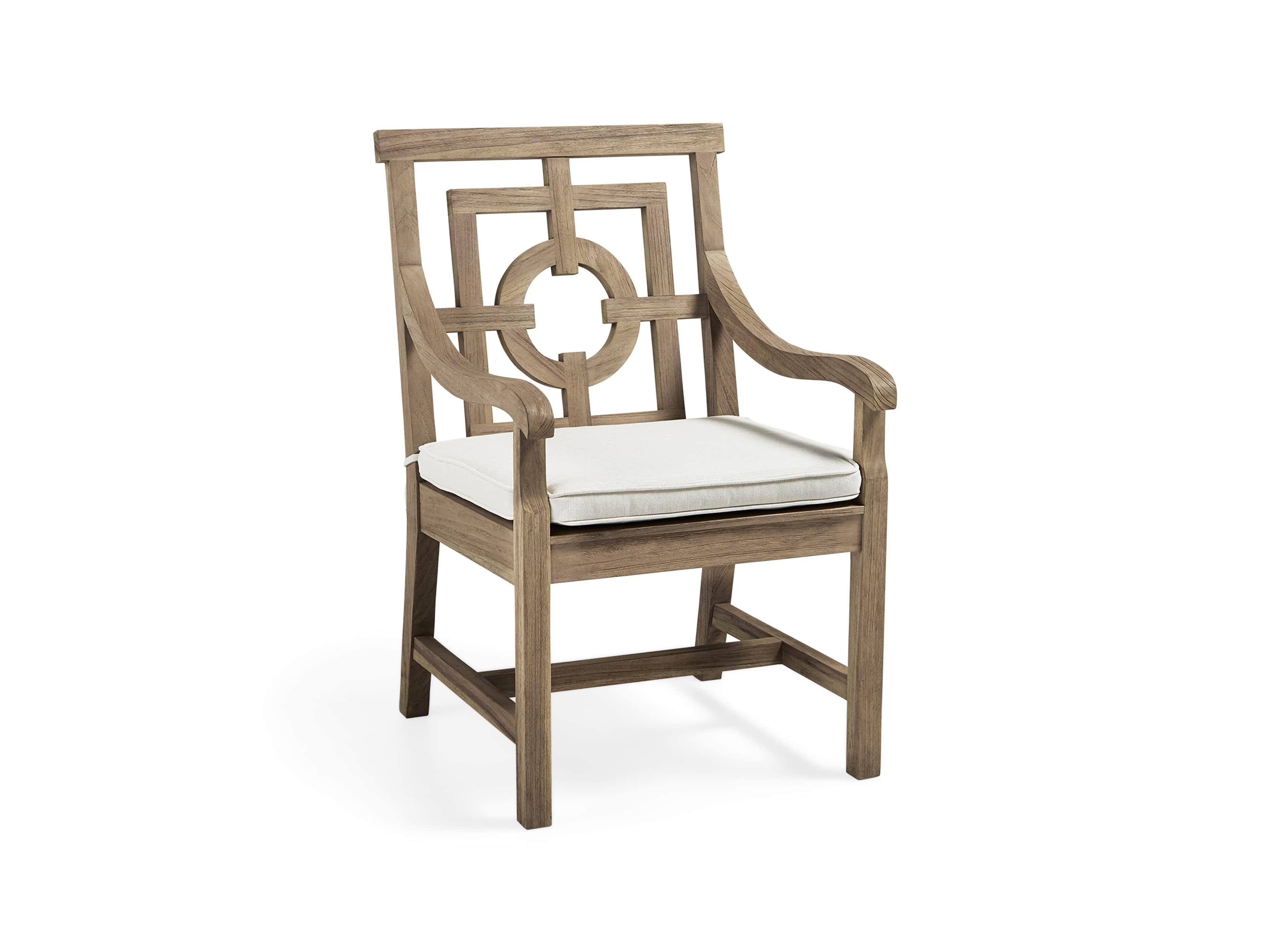 Hamptons Outdoor 24" Teak Dining Arm Chair