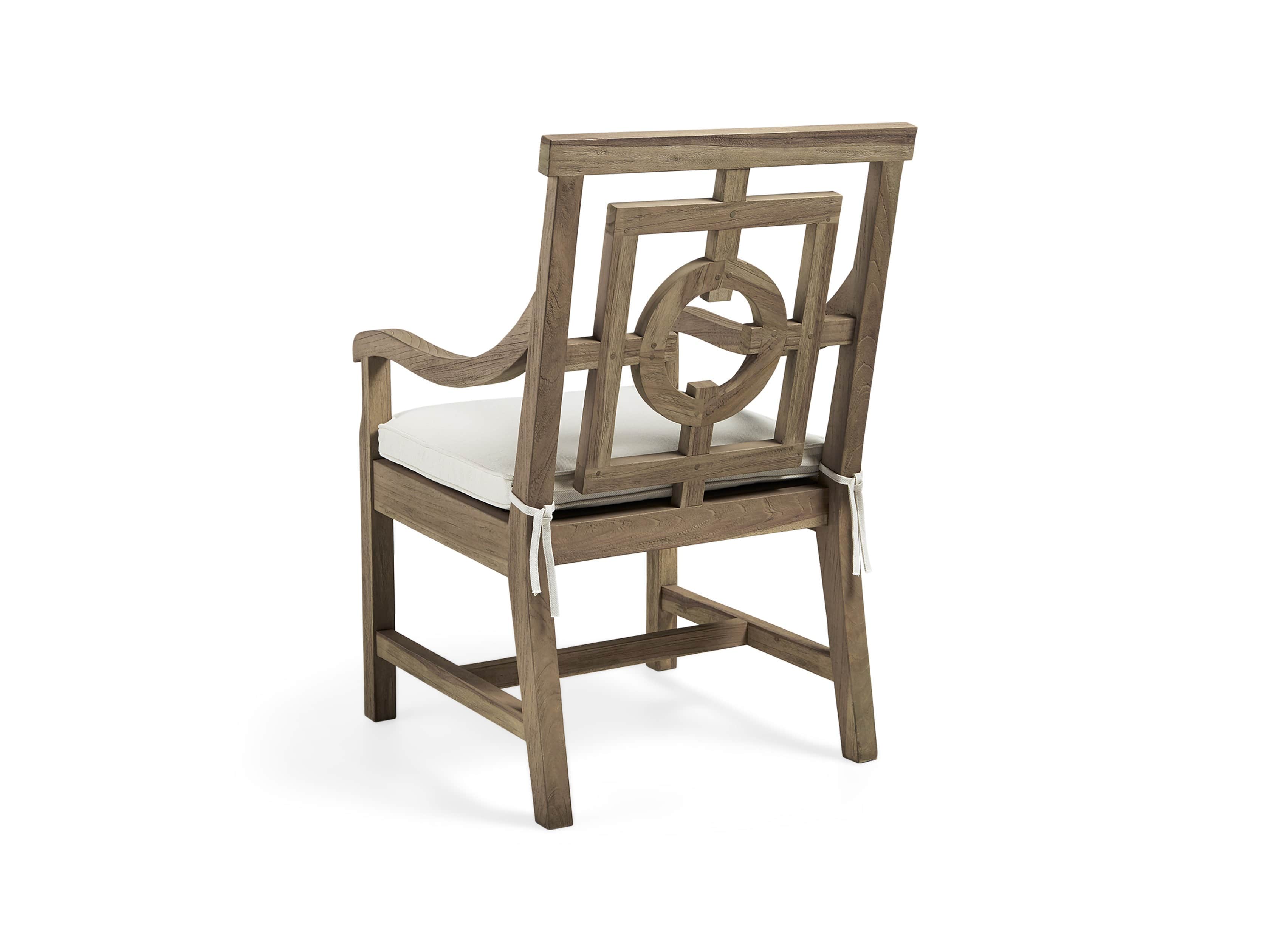 Hamptons Outdoor 24" Teak Dining Arm Chair