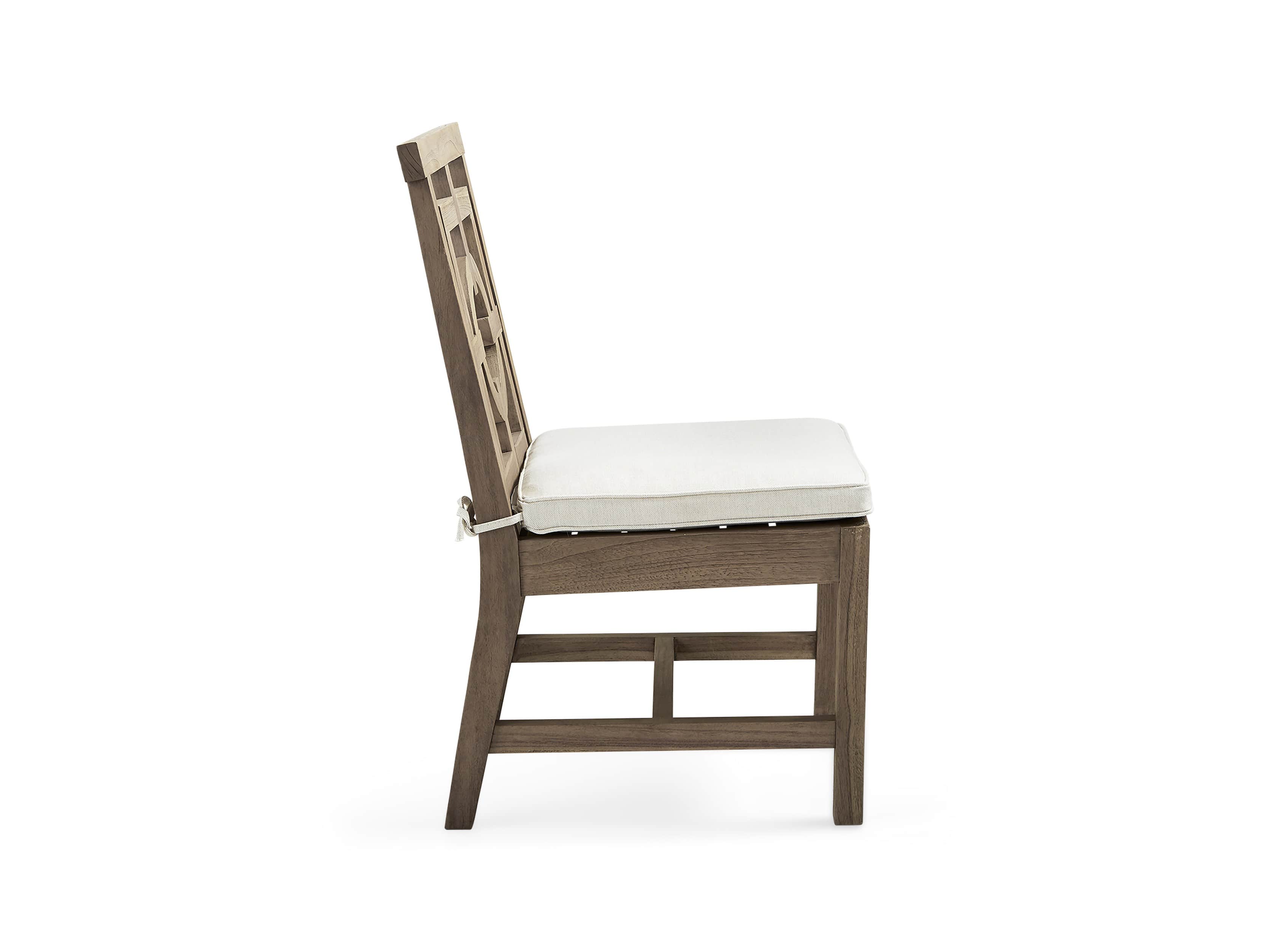 Hamptons Outdoor 21" Teak Dining Side Chair