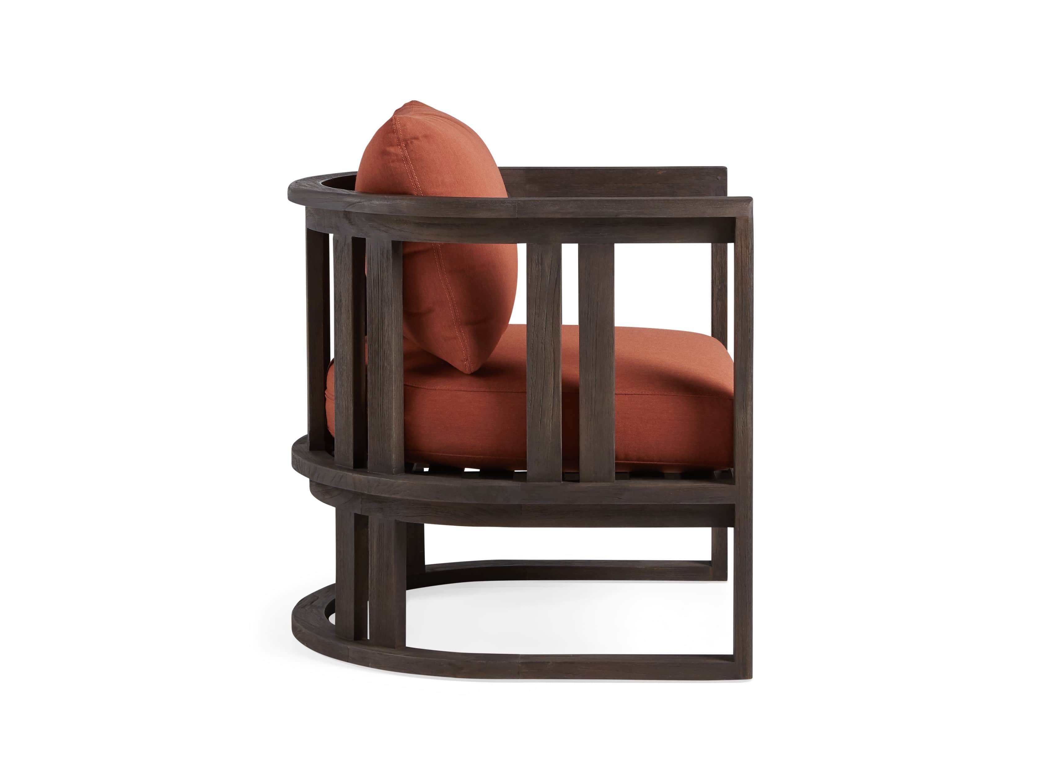 Jhett Outdoor 28" Lounge Chair in in Canvas Brick