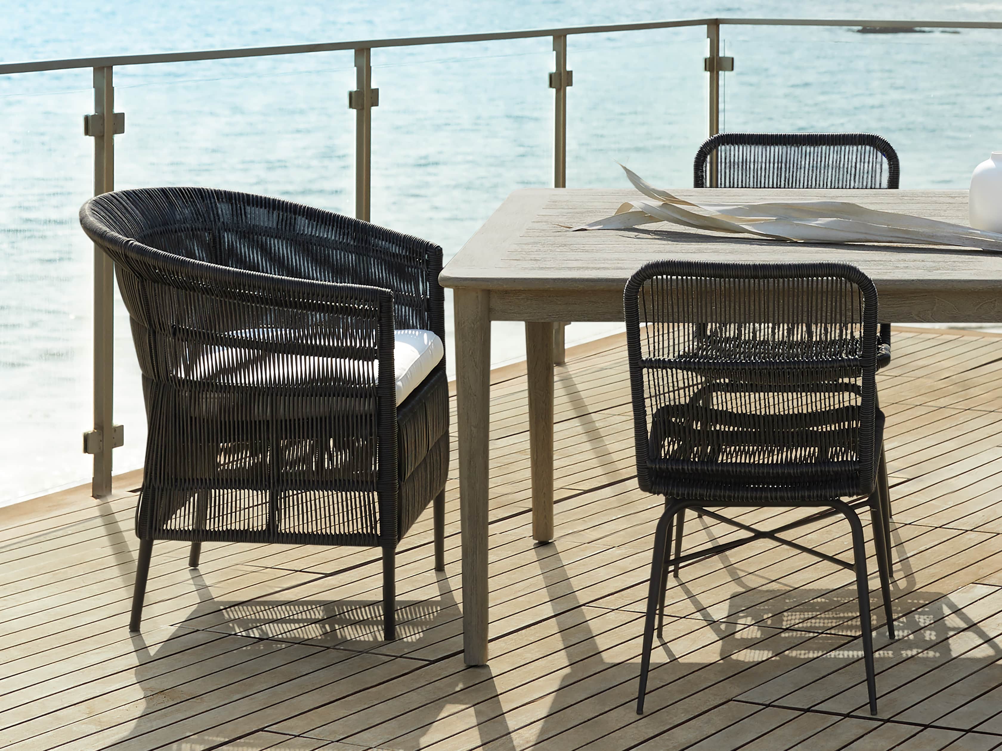 Malawi Outdoor 18" Dining Arm Chair