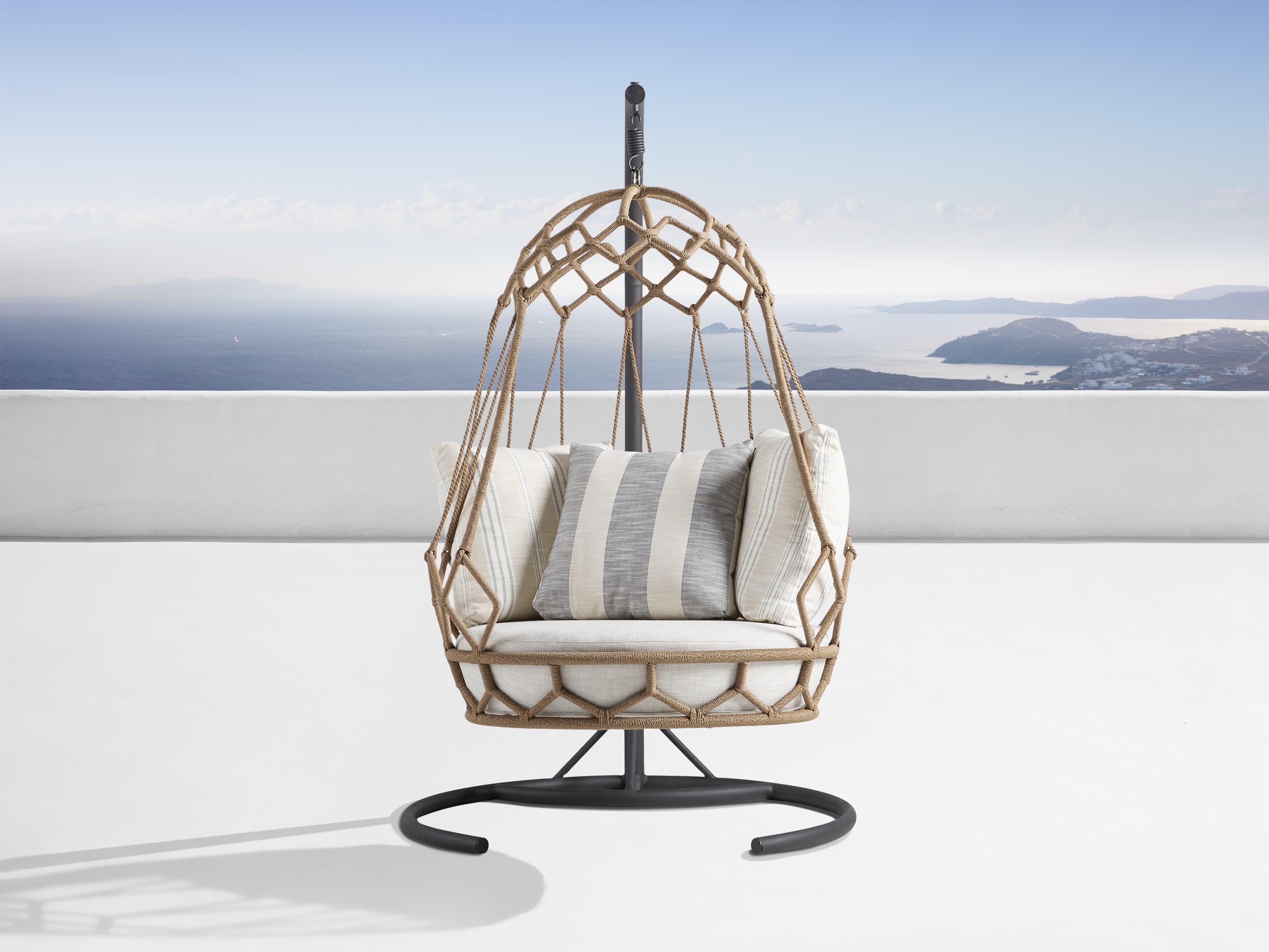 swing chair with stand outdoor