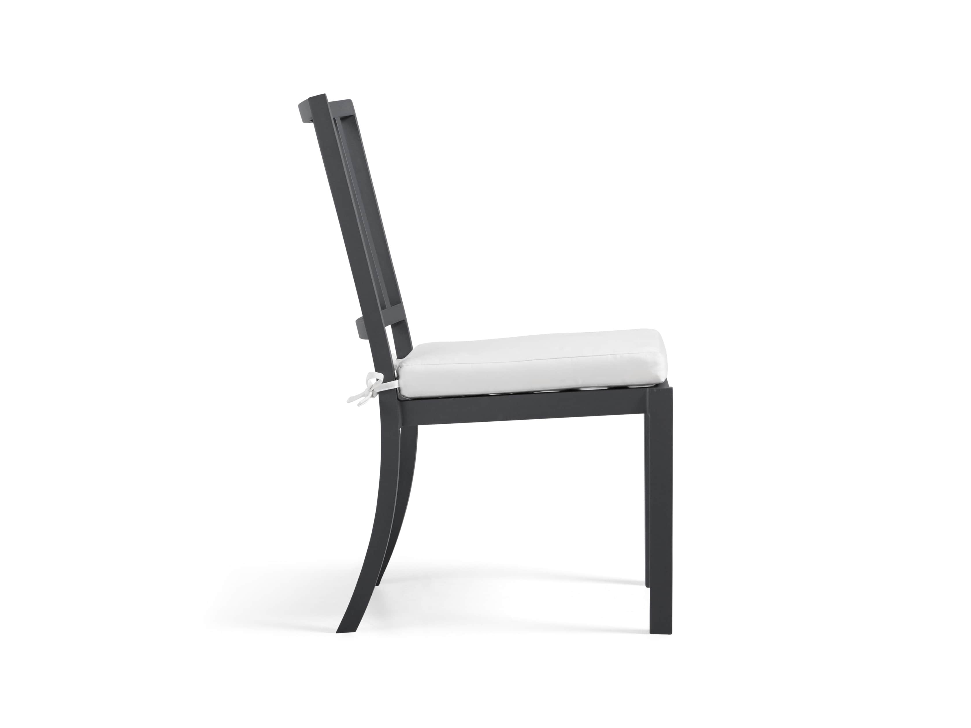 Montego Outdoor 20" Dining Side Chair in Slate, slide 5 of 9